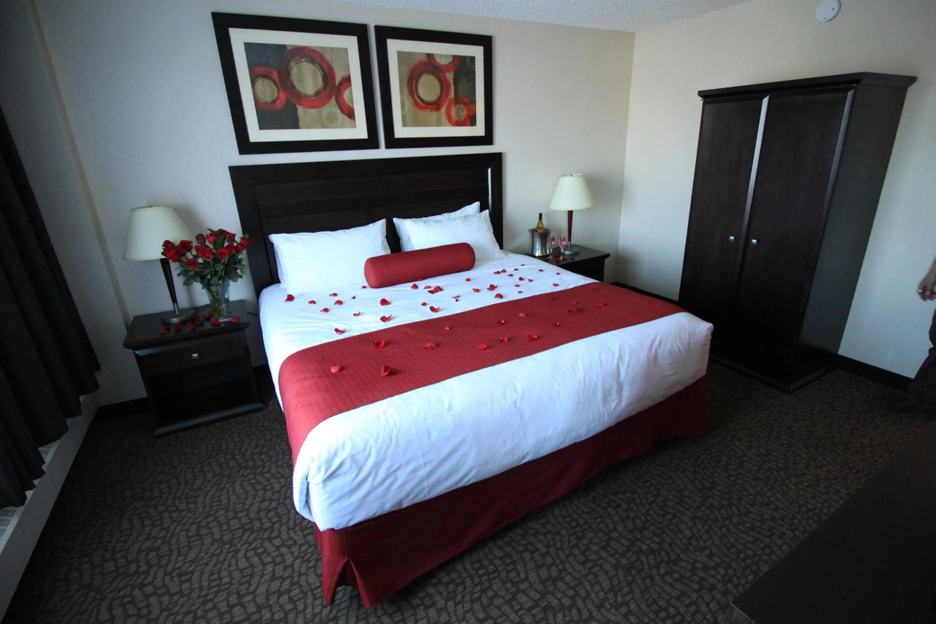 Decorative detail, Bed in Century Casino & Hotel Edmonton
