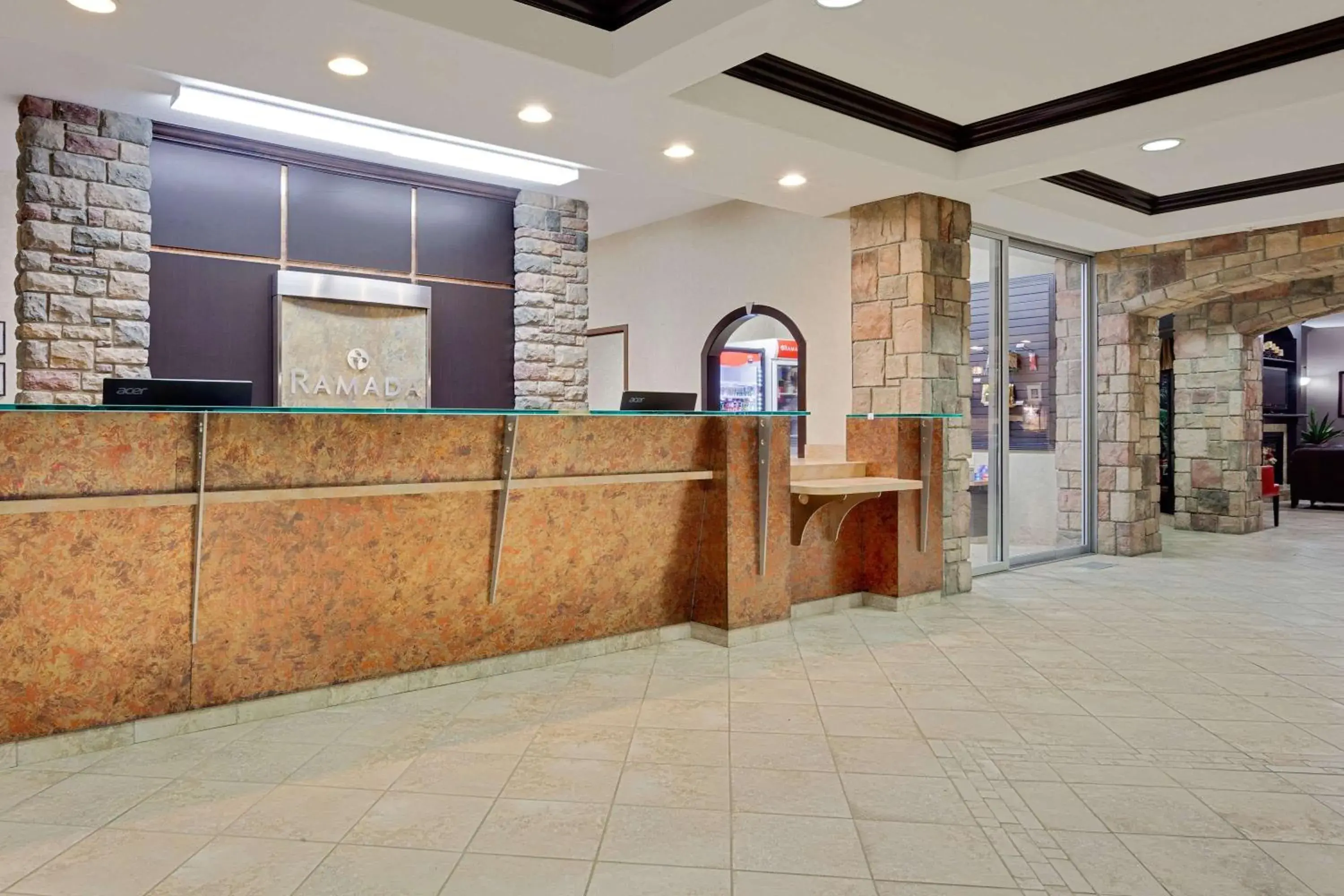 Lobby or reception in Ramada by Wyndham Stettler Lobby or reception in Ramada by Wyndham Stettler