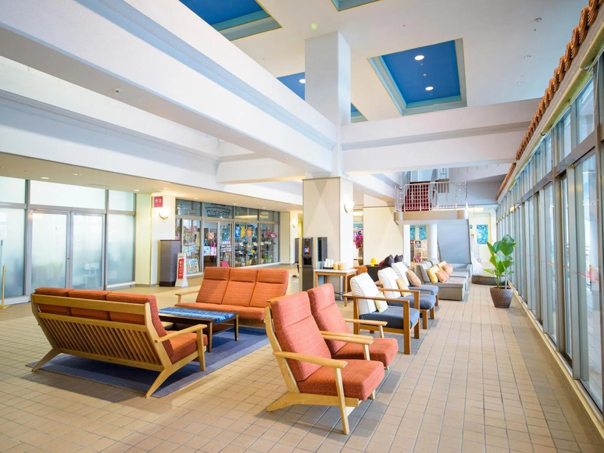 Lobby or reception in Kanehide Onna Marine View Palace