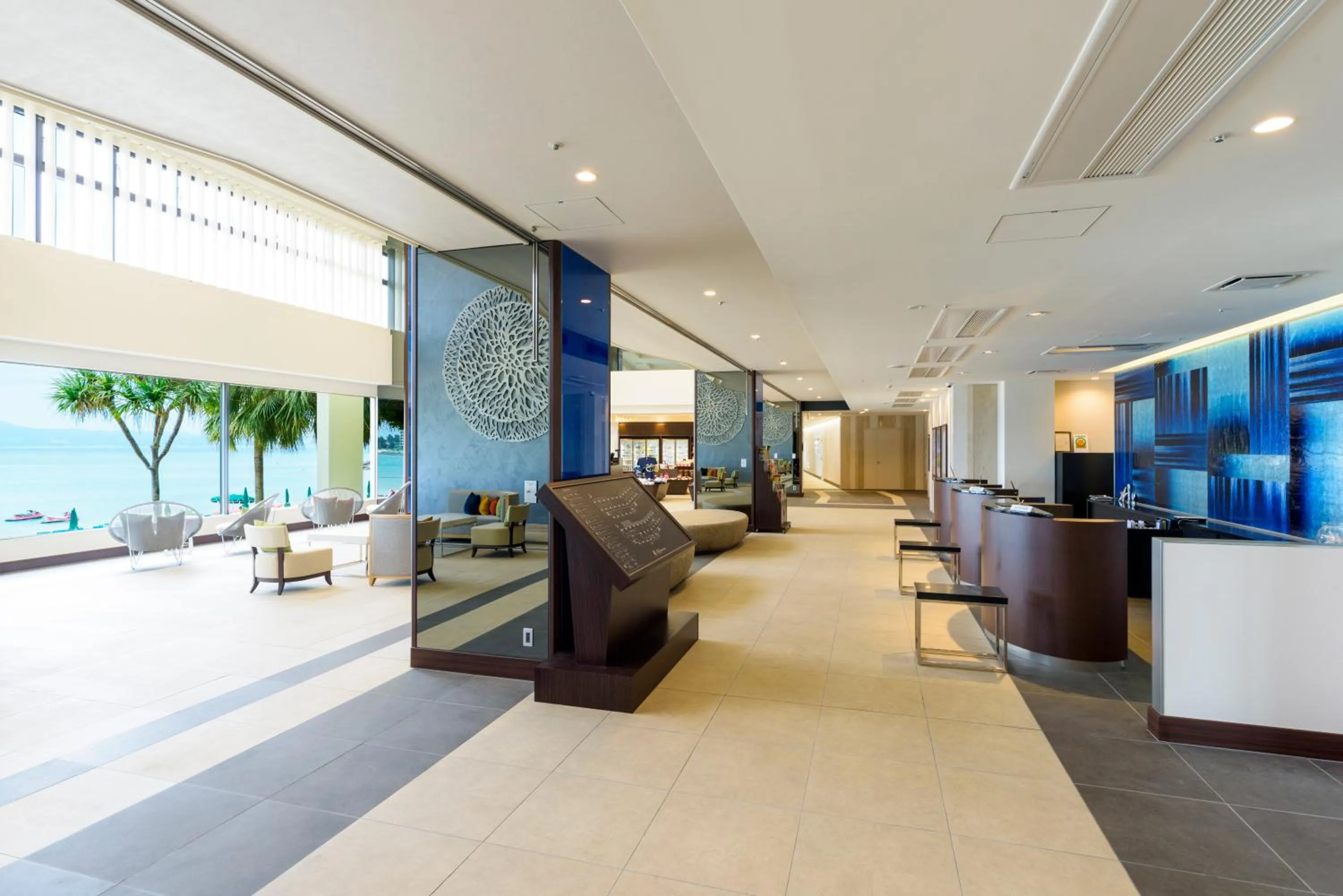 Lobby or reception in Kanehide Kise Beach Palace