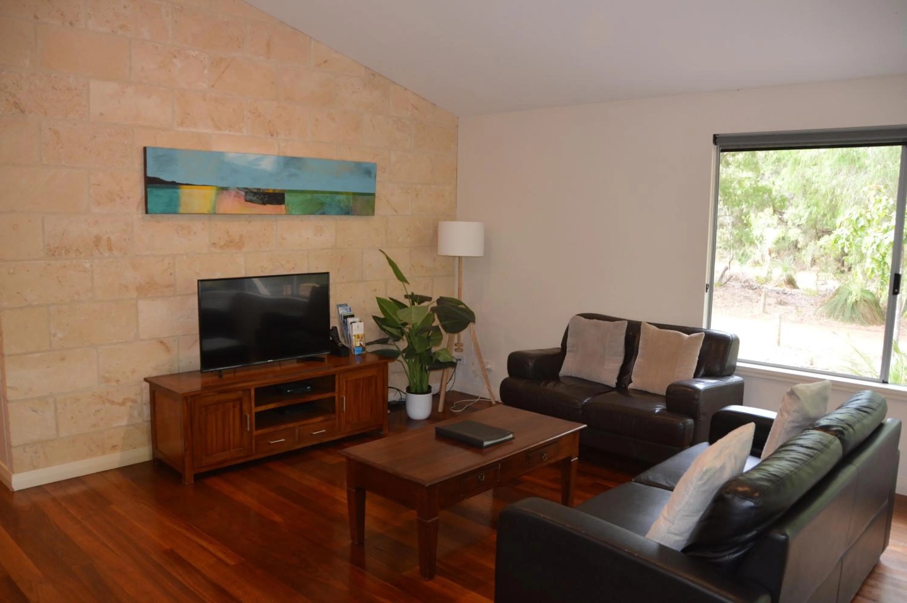 Living room in Acacia Chalets Margaret River