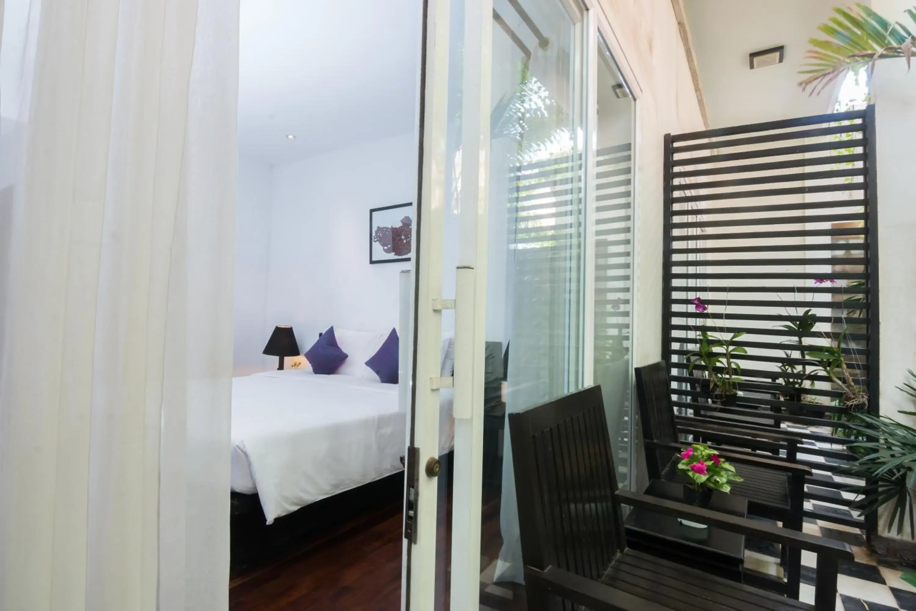 Balcony/Terrace, Bed in Apsara Centrepole Hotel Balcony/Terrace, Bed in Apsara Centrepole Hotel