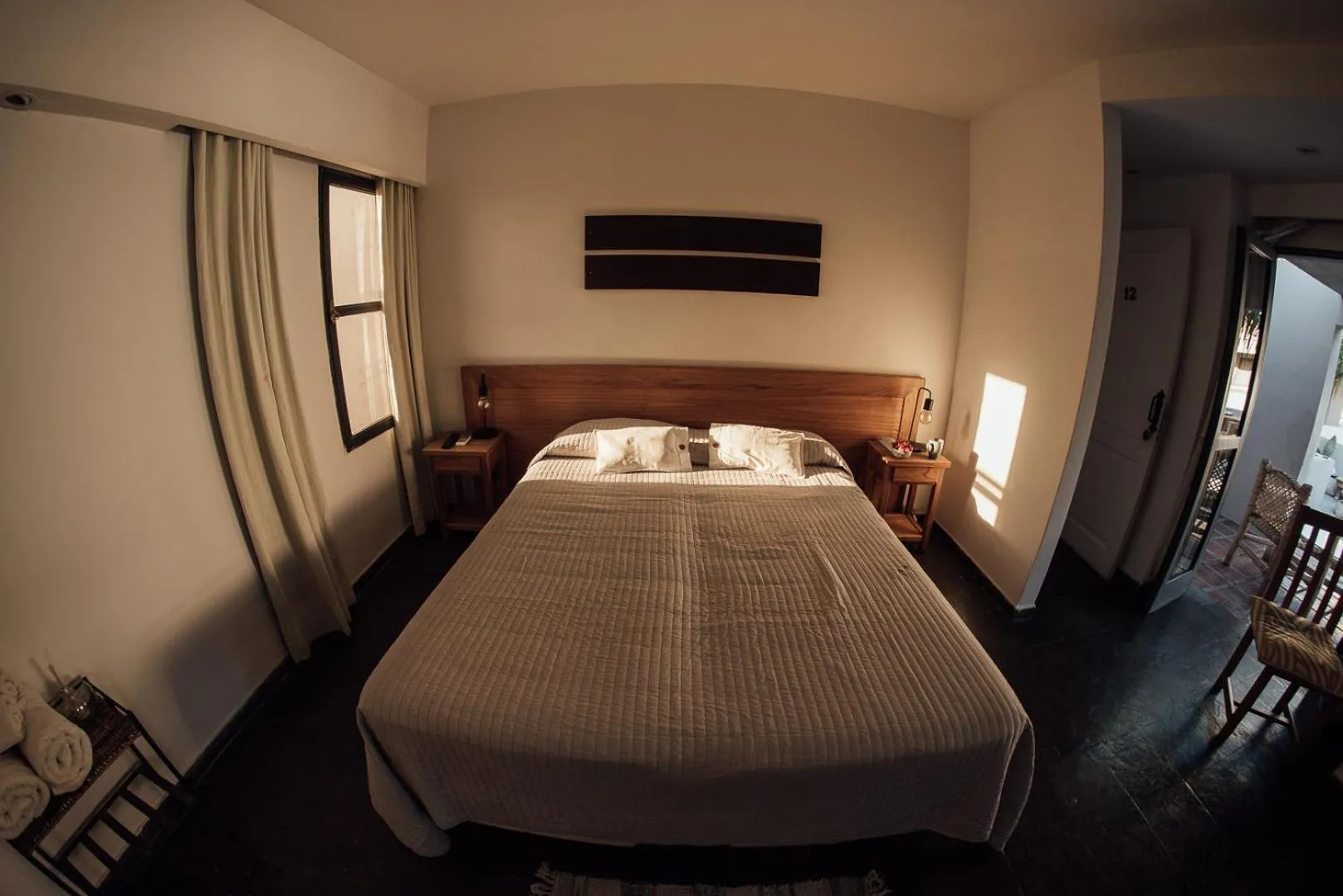 Bed in El Refugio Hotel