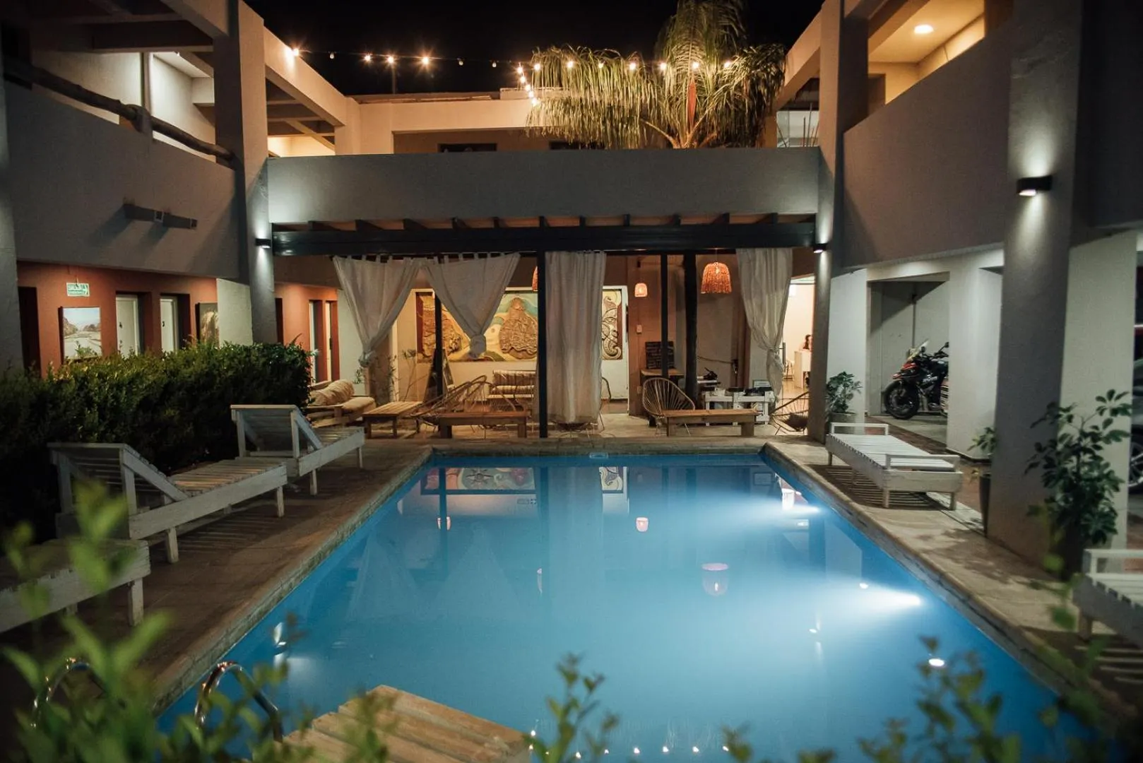 Garden in El Refugio Hotel
