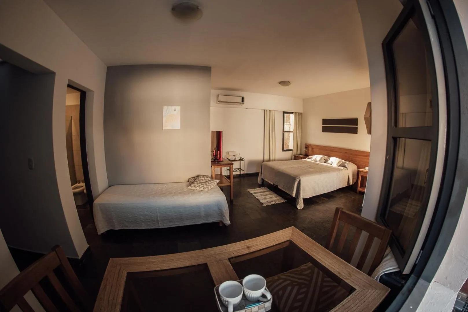 Bed in El Refugio Hotel