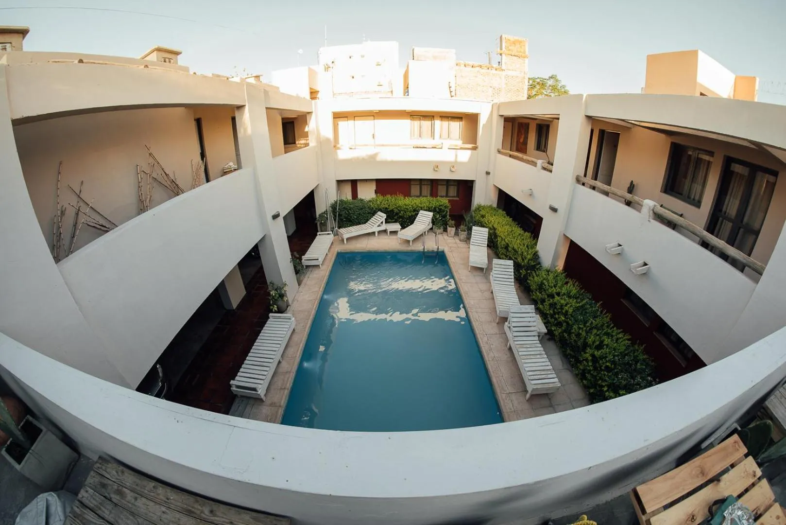 Bird's eye view in El Refugio Hotel