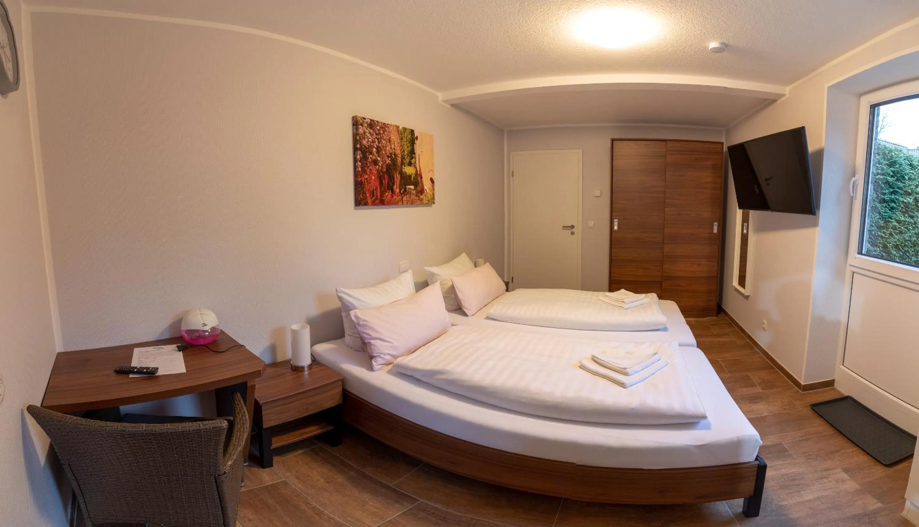 Bed in Motel Am Bürgerpark