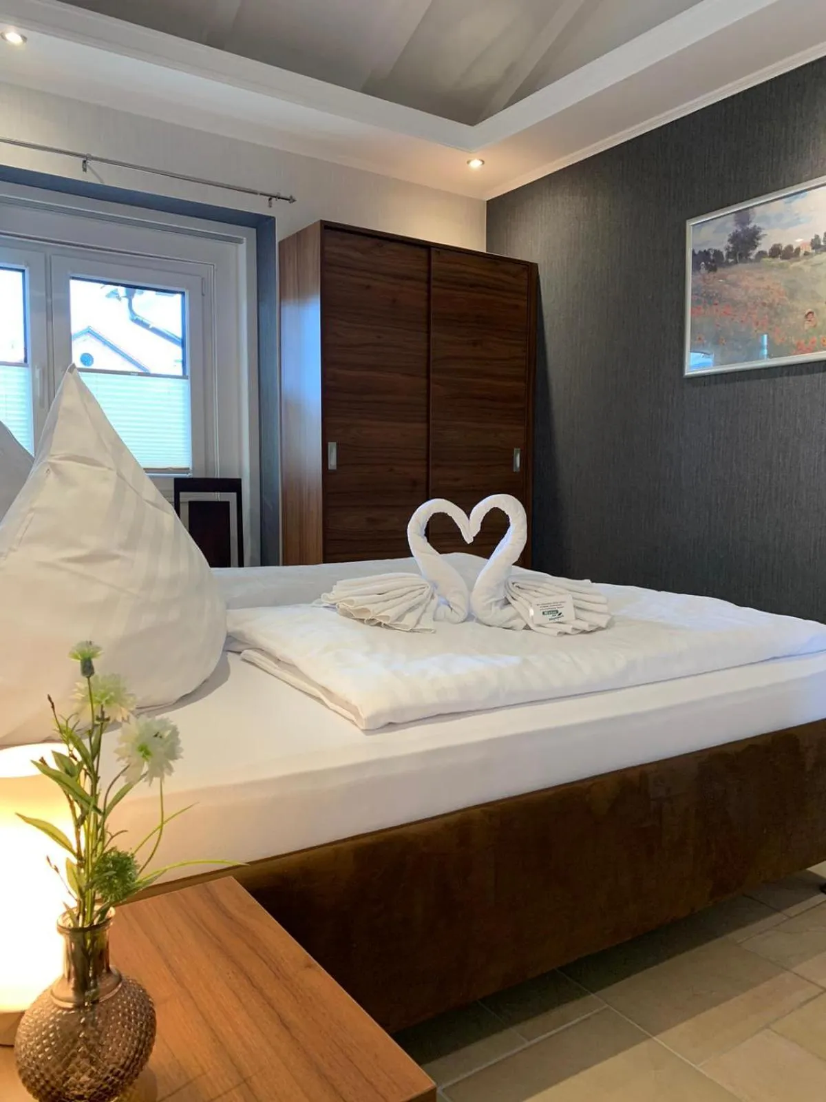 Bed in Motel Am Bürgerpark