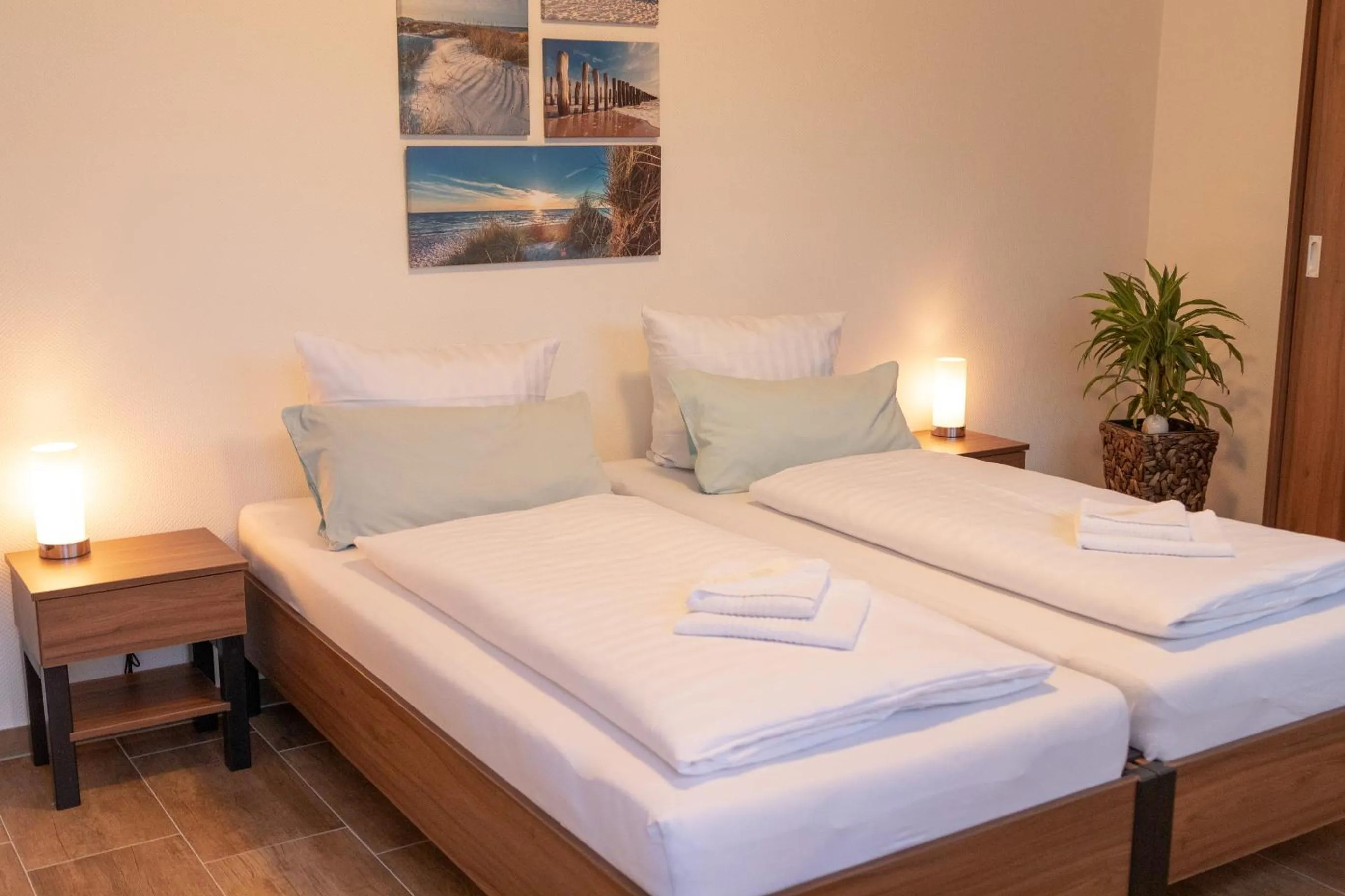 Bed in Motel Am Bürgerpark