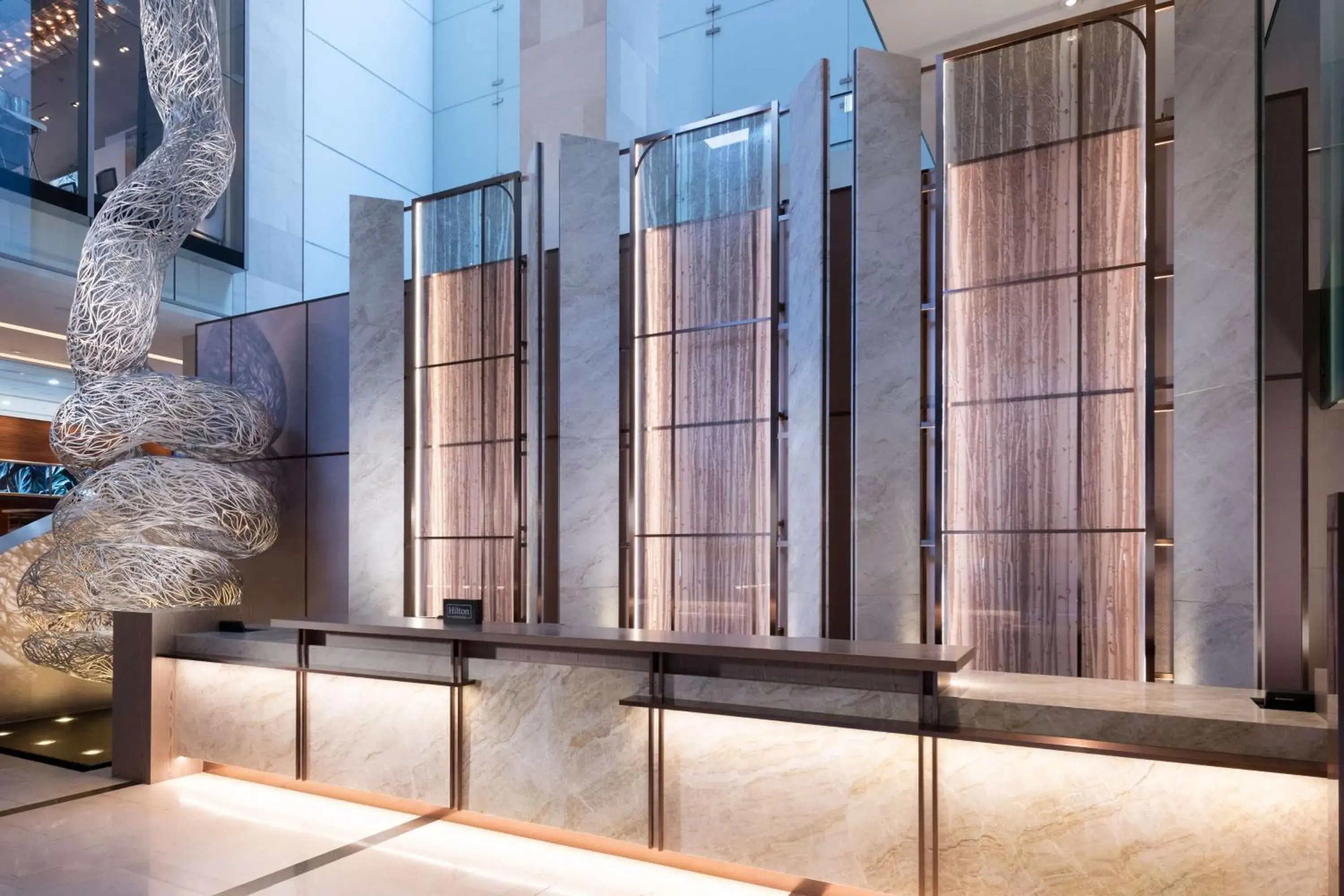 Lobby or reception in Hilton Sydney Lobby or reception in Hilton Sydney