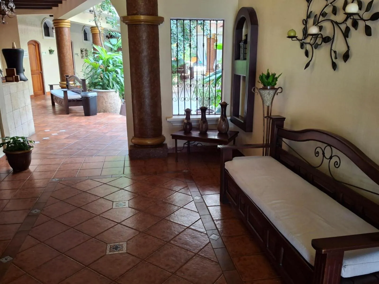 Bed in Hotel Quinta Maya