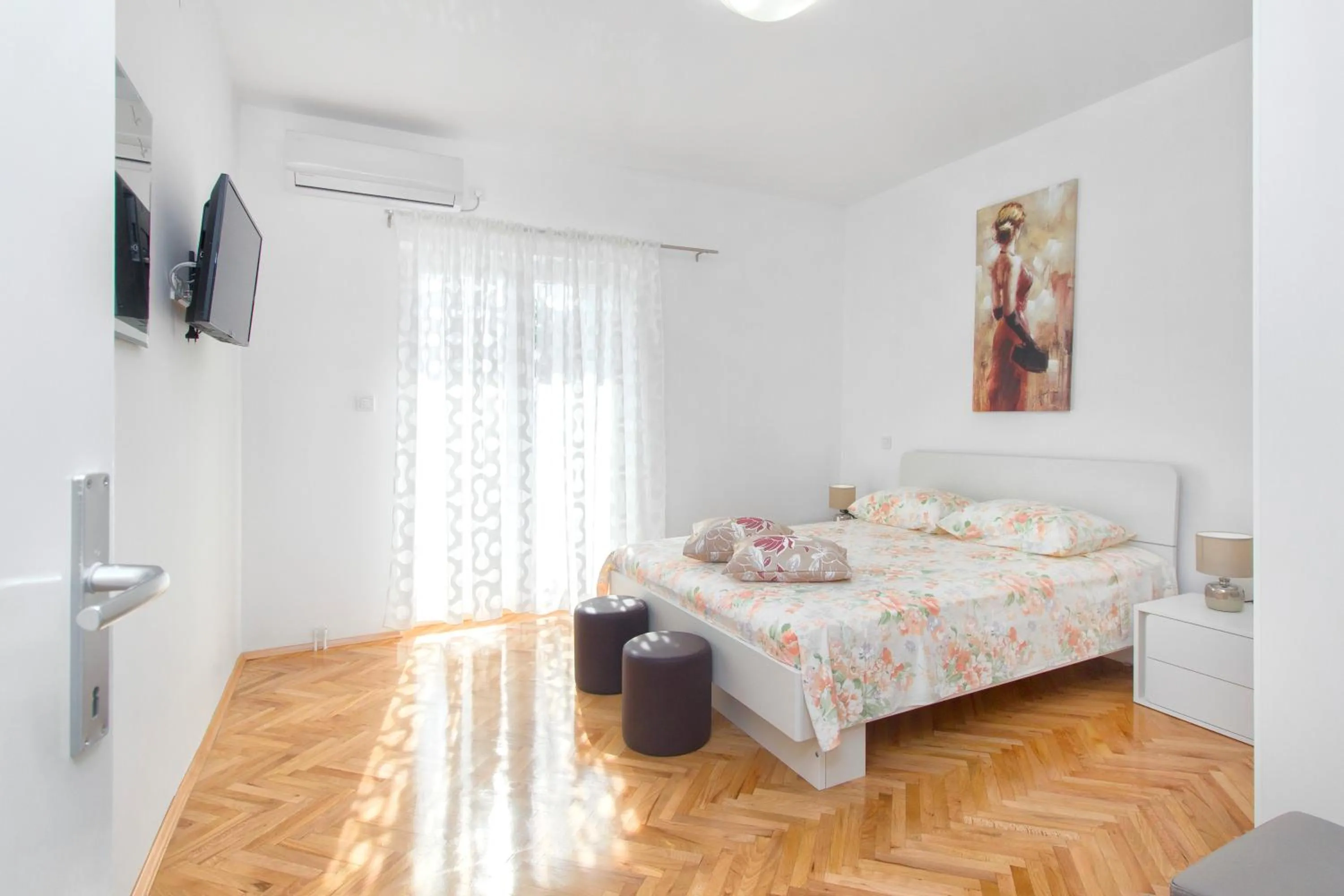Bedroom, Bed in Villa Milena