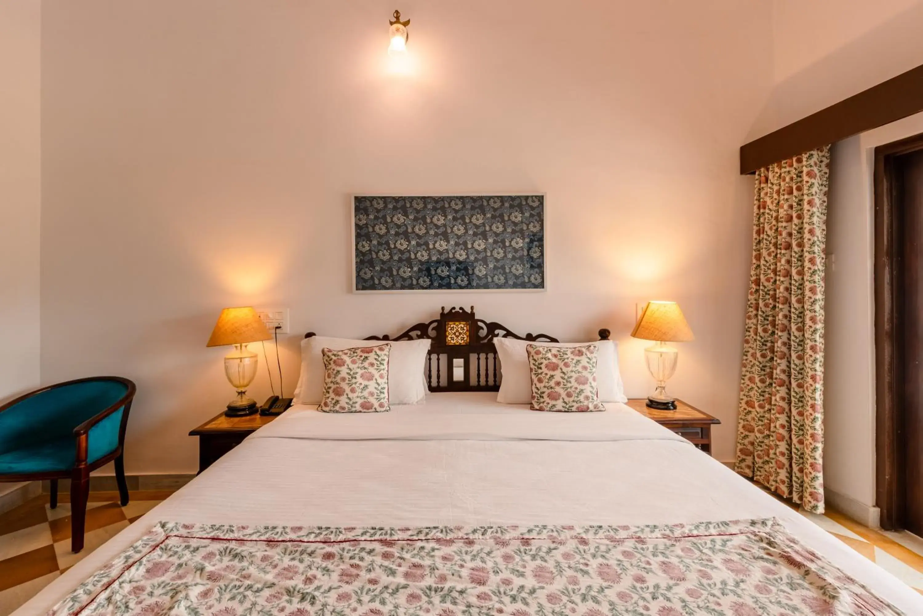 Bed in Gulaab Niwaas Palace Bed in Gulaab Niwaas Palace