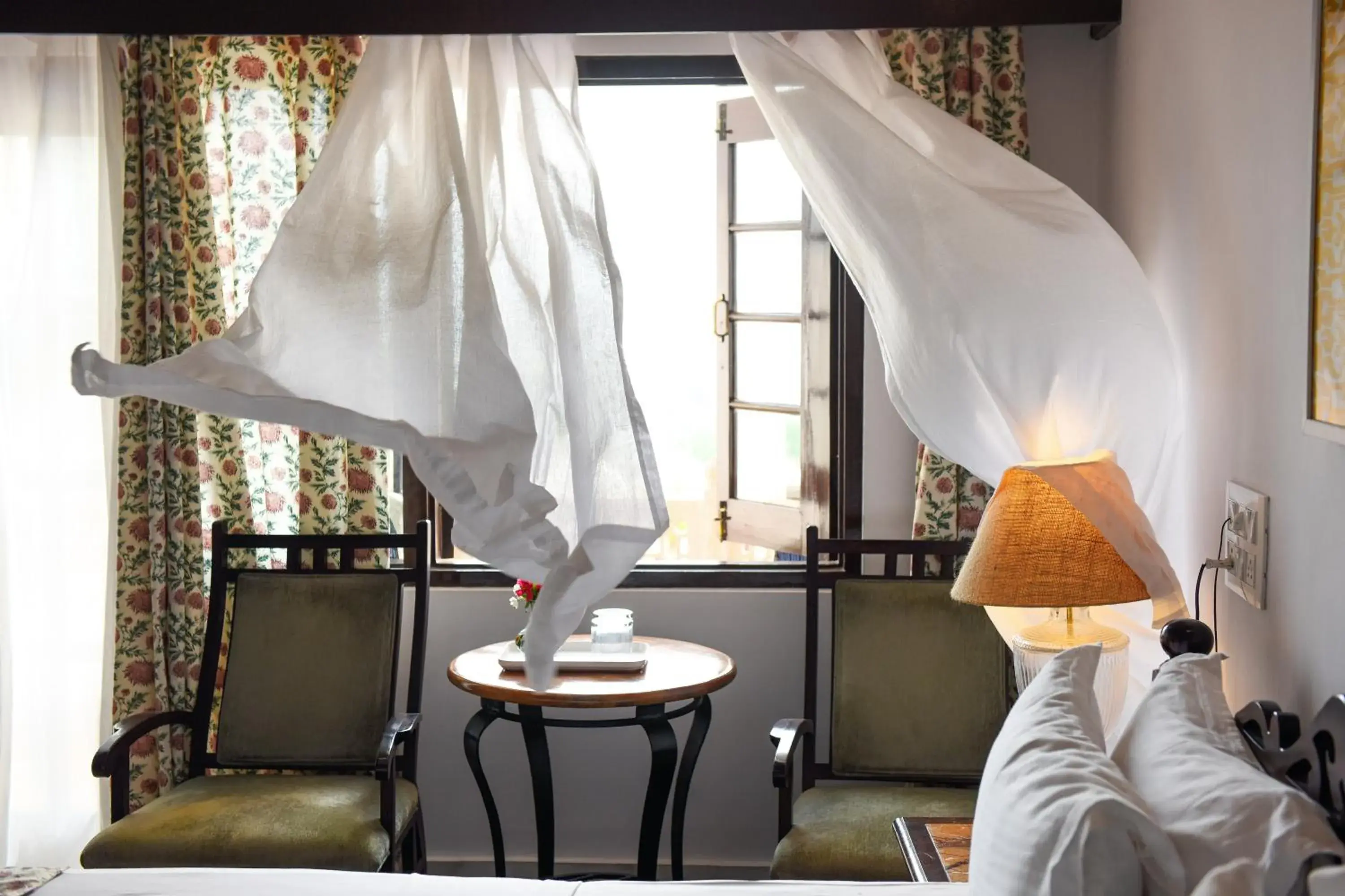 Bed in Gulaab Niwaas Palace Bed in Gulaab Niwaas Palace