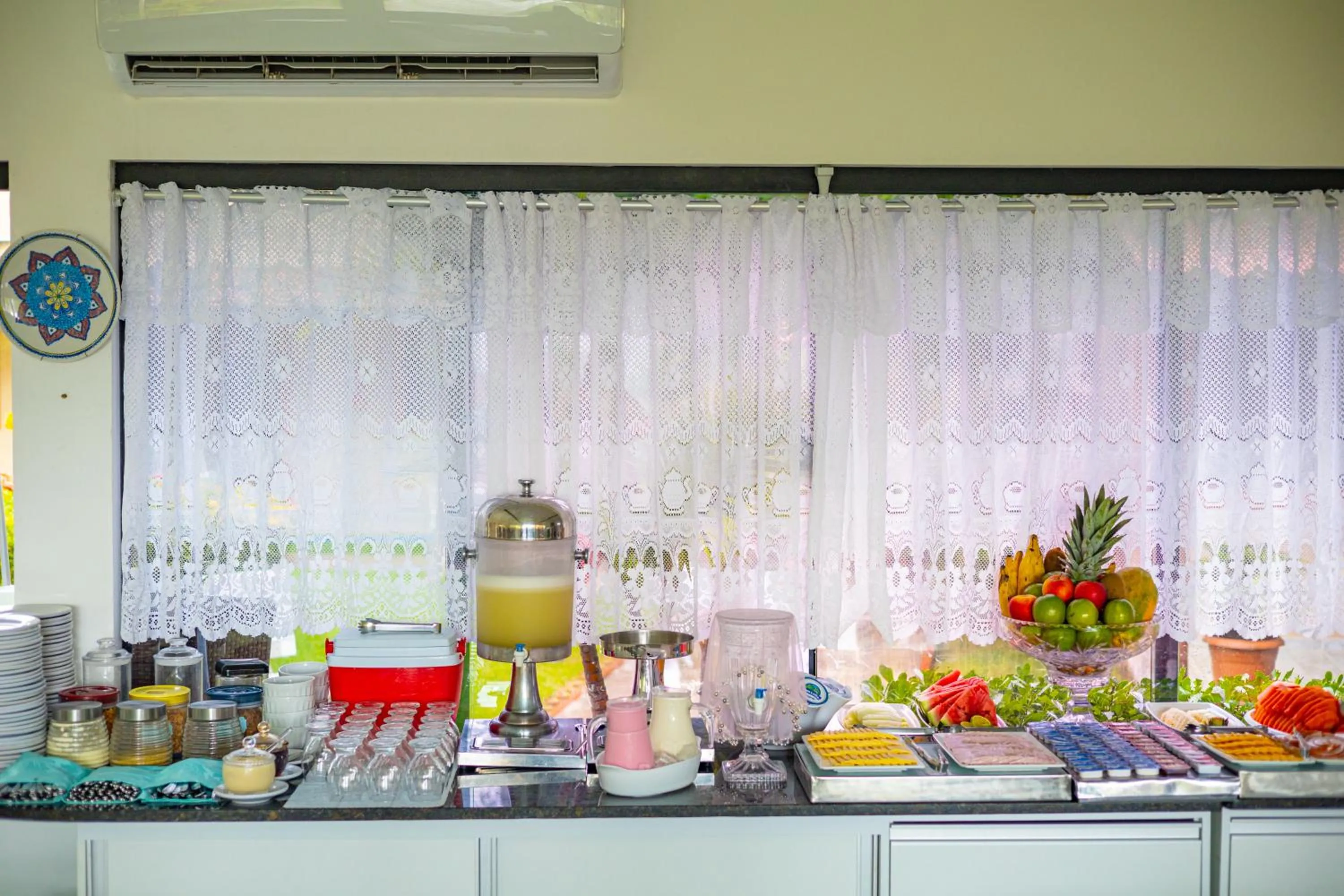 Buffet breakfast in Pousada Polymar