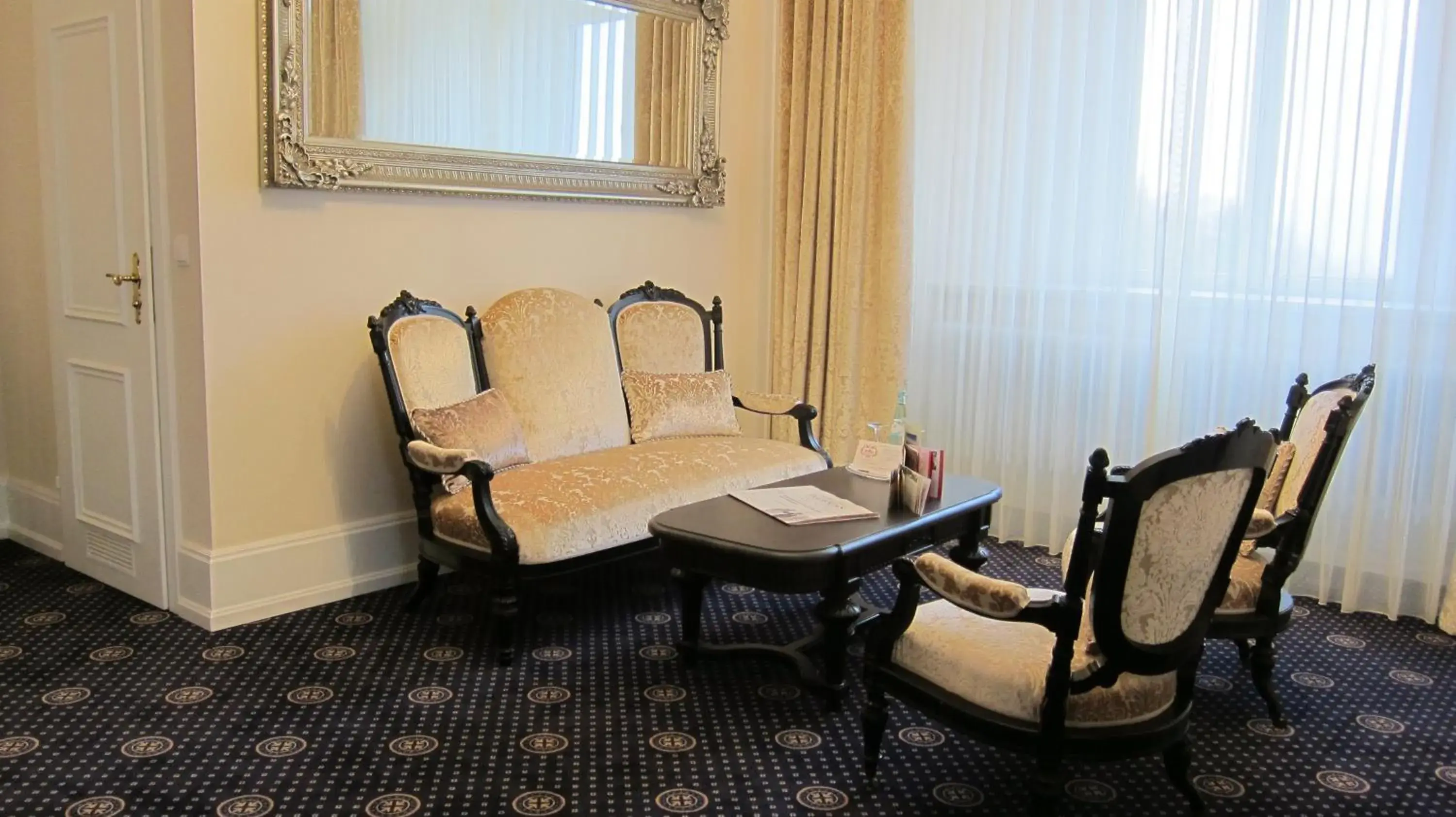 Decorative detail, Seating Area in Schloss Hotel Wolfsbrunnen