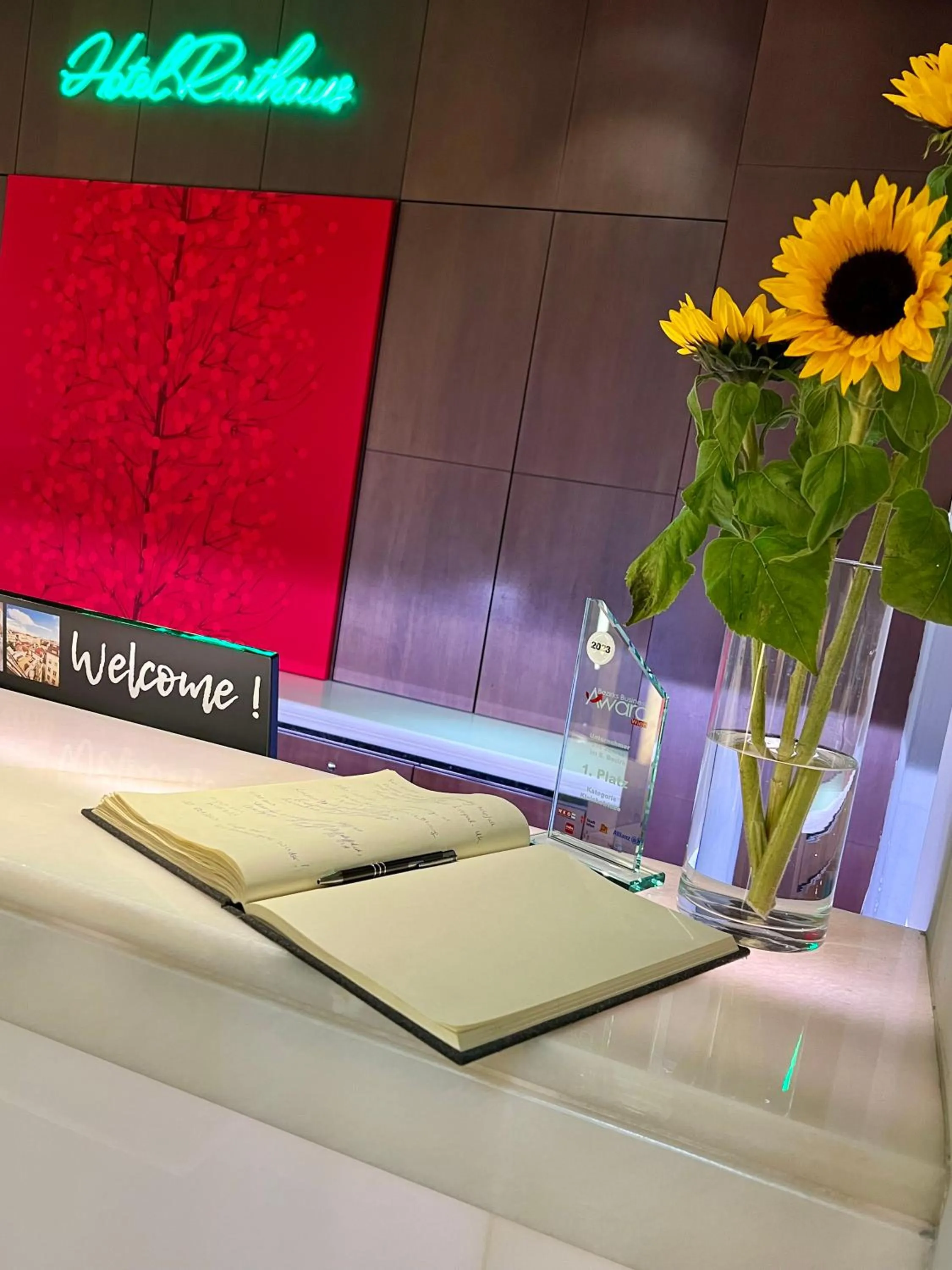 Lobby or reception in Hotel Rathaus - Wein & Design