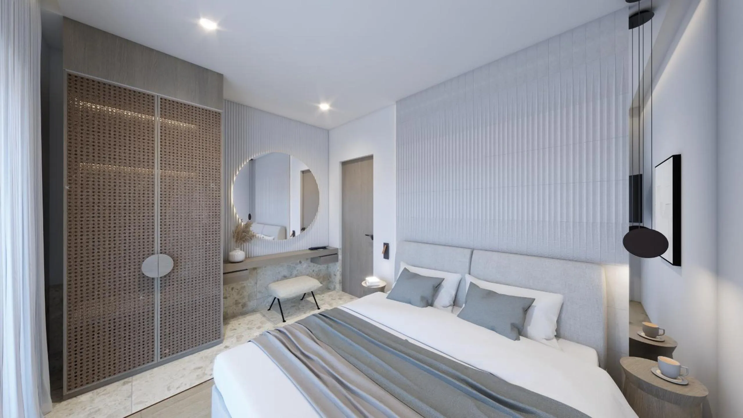 Bed in Anemolia Parga Suites