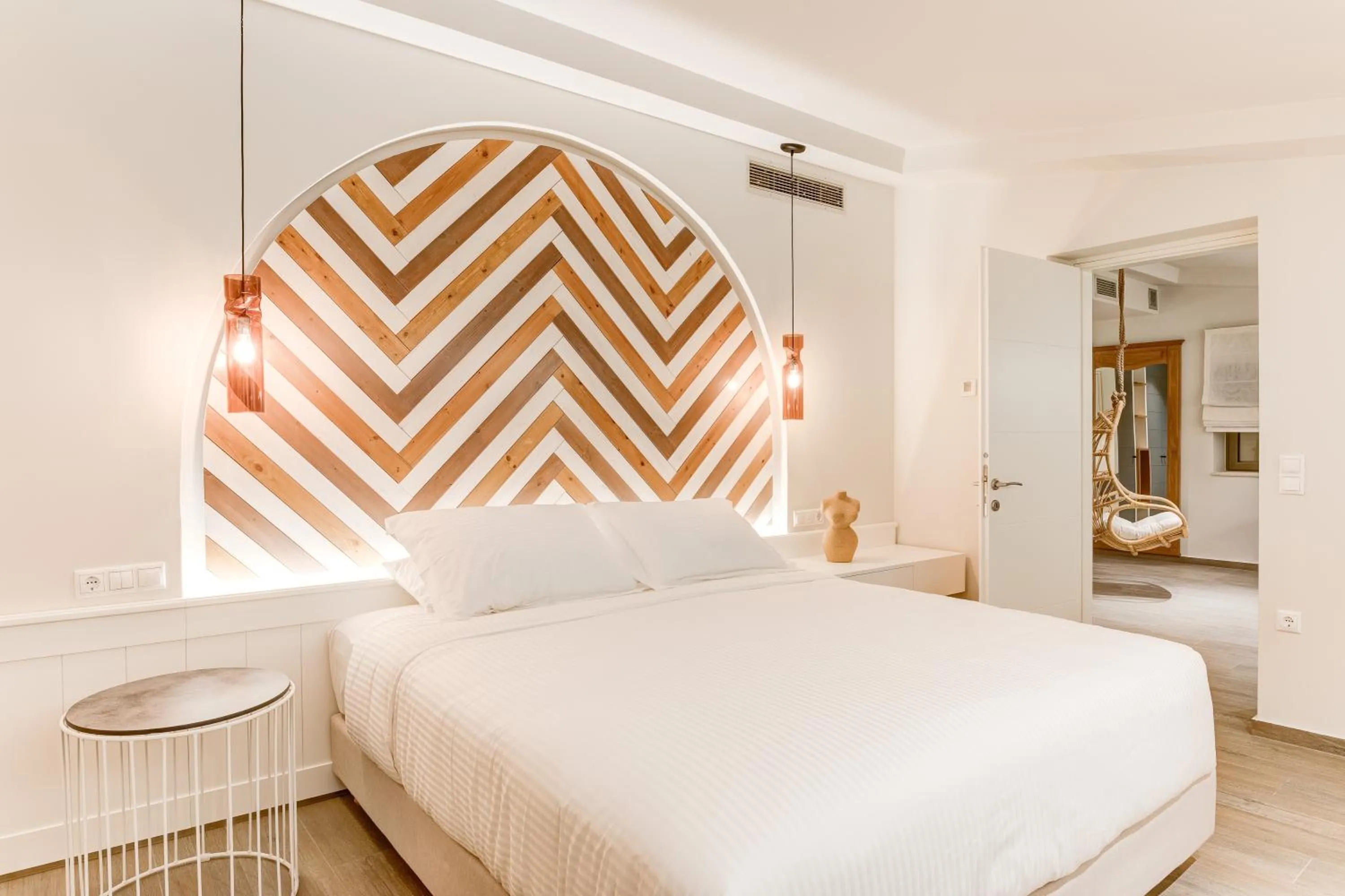 Bed in Anemolia Parga Suites