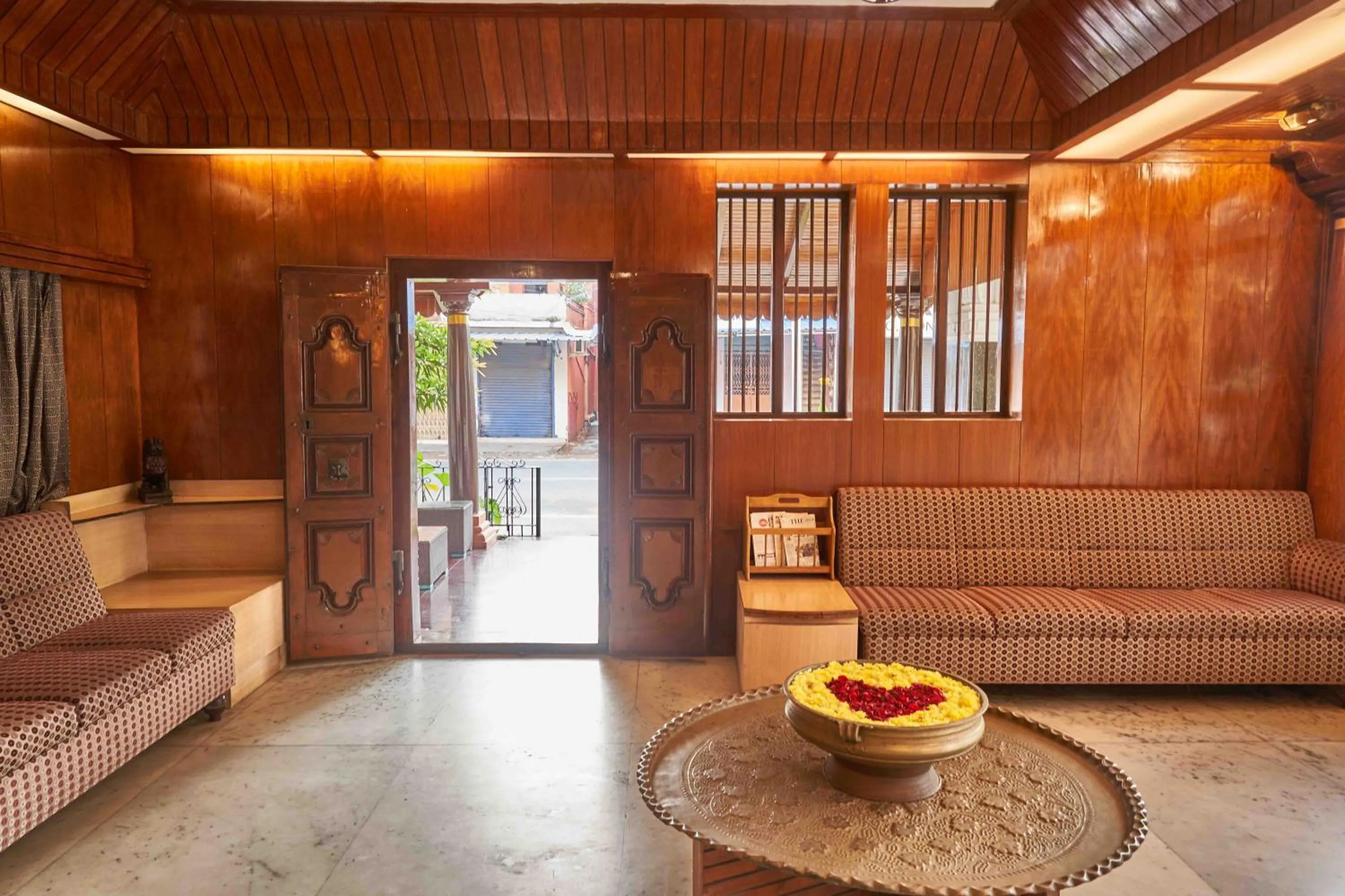 Lobby or reception in Hotel Mamallaa Heritage