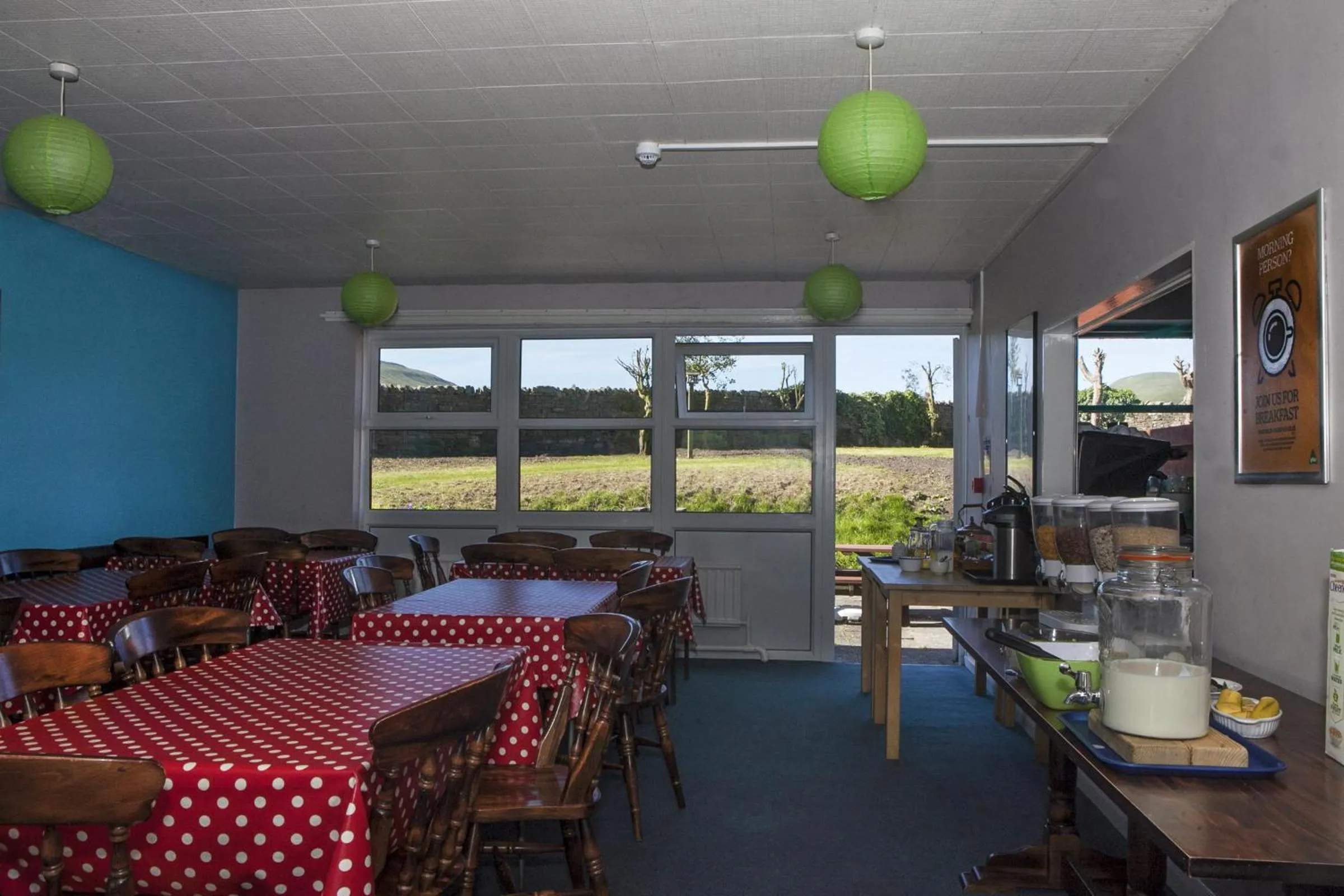 Dining area in YHA Hawes
