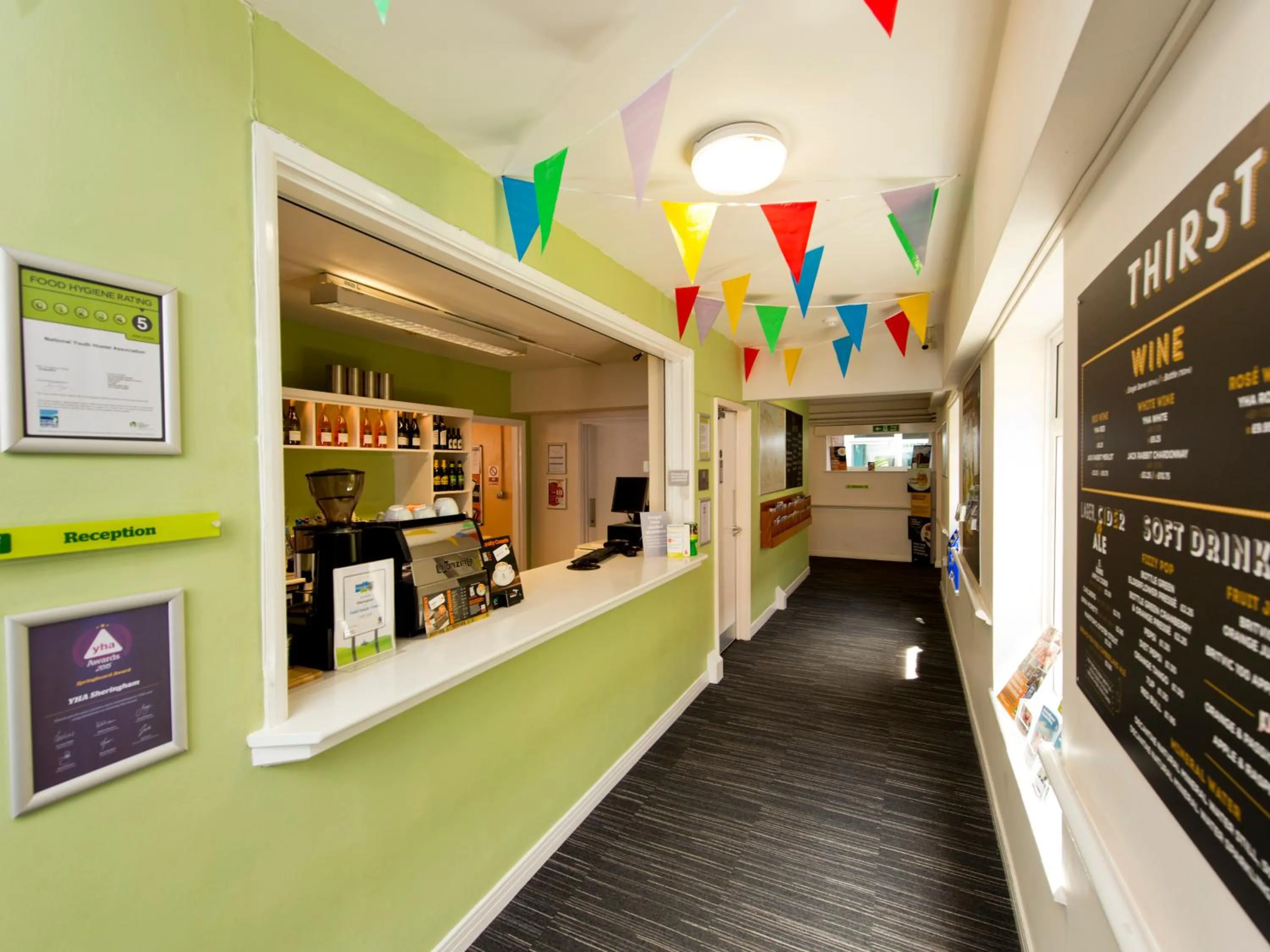 Lobby or reception in YHA Sheringham