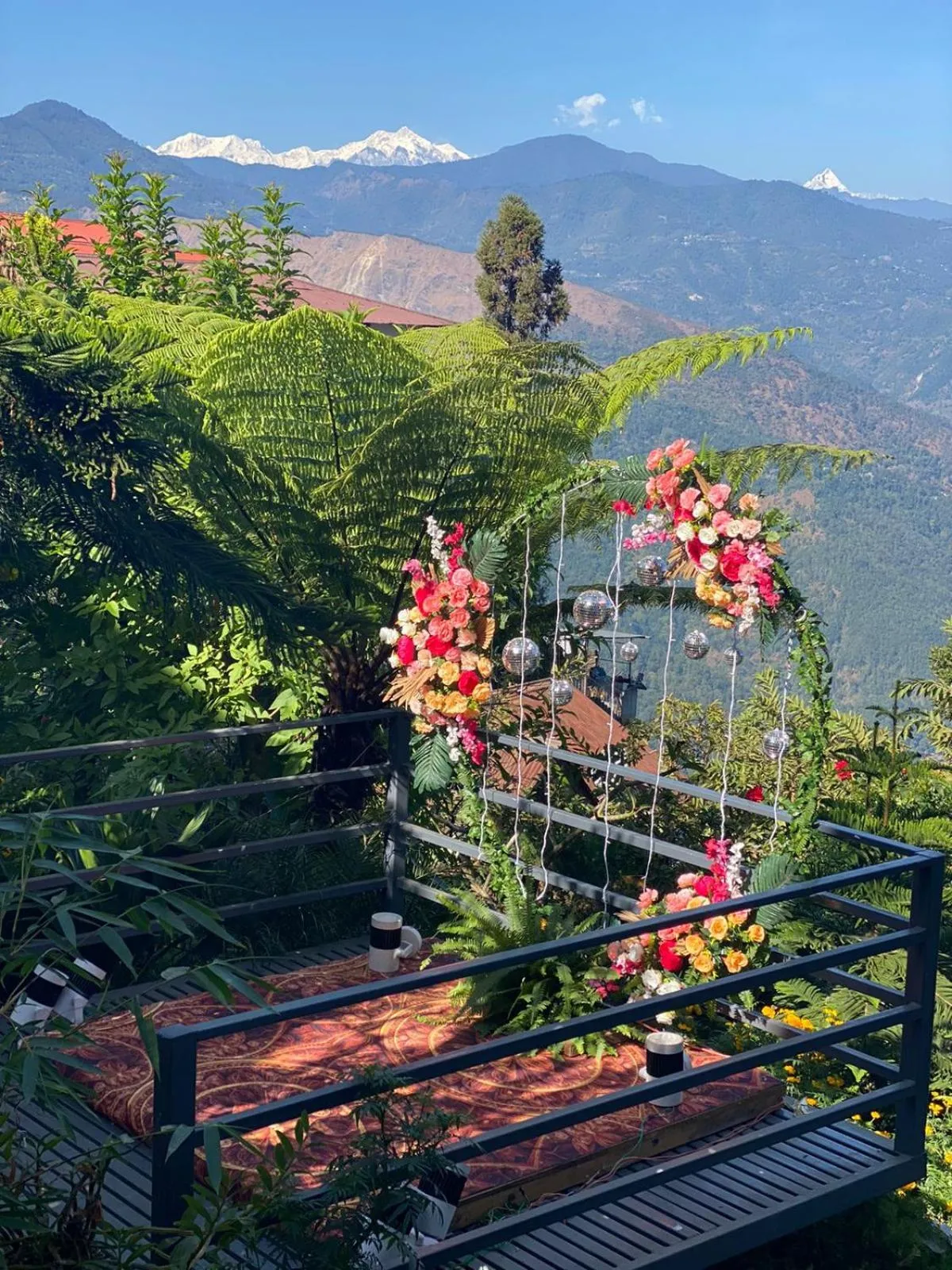 Patio in Sood's Himalayan Vista
