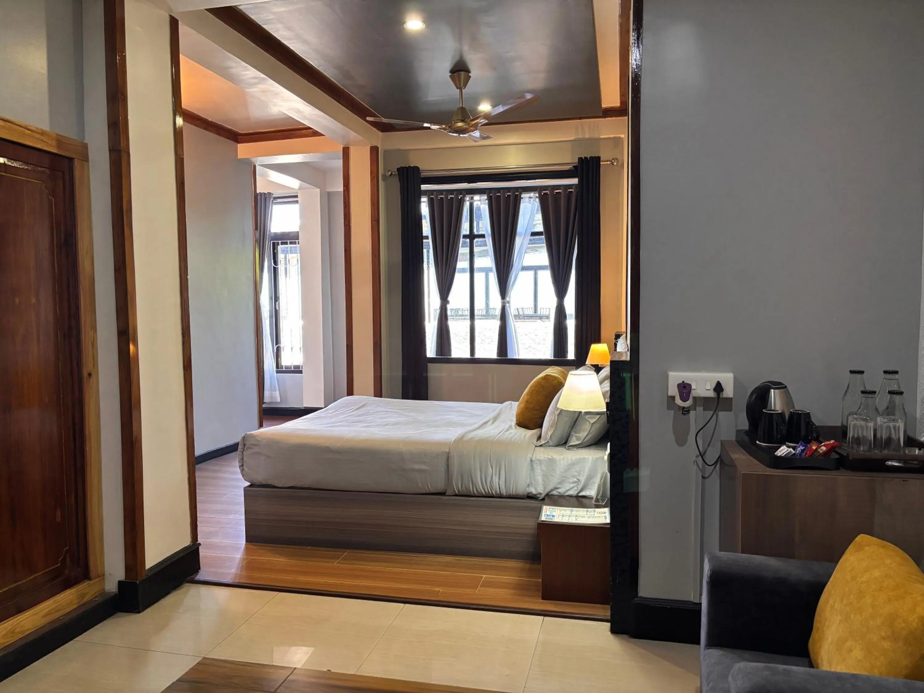 Bed in Sood's Himalayan Vista