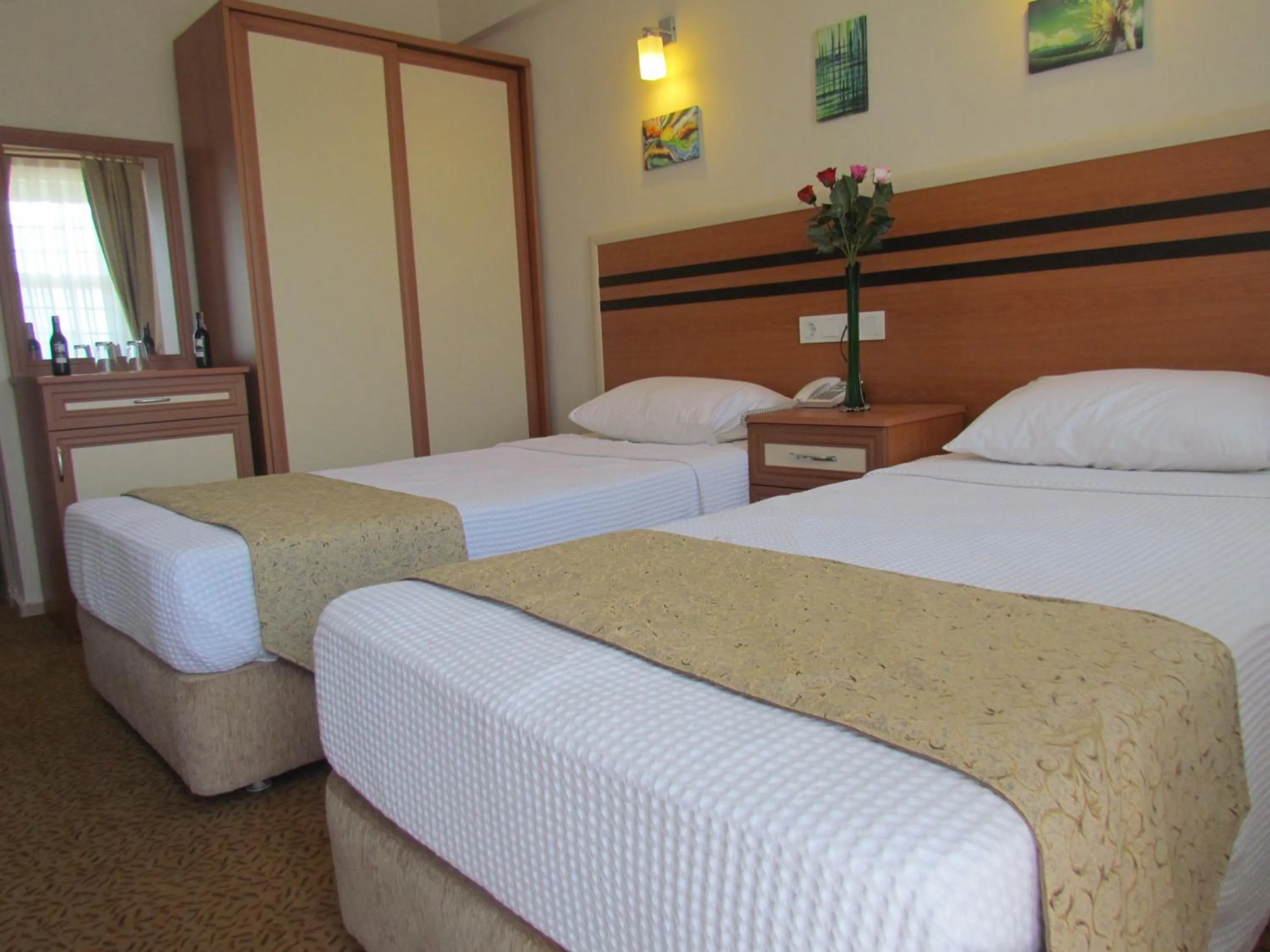 Bed in Dalyan Palmiye Resort Hotel