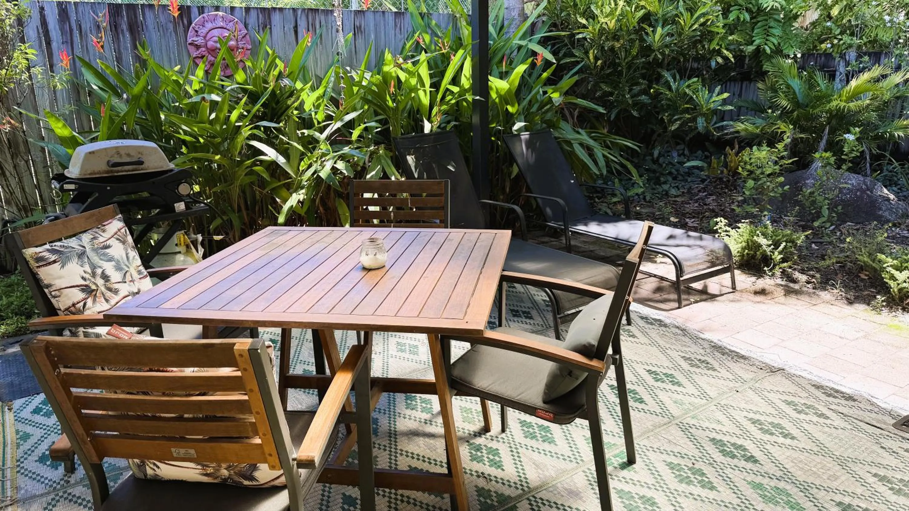 Patio in Lychee Tree Holiday Apartments