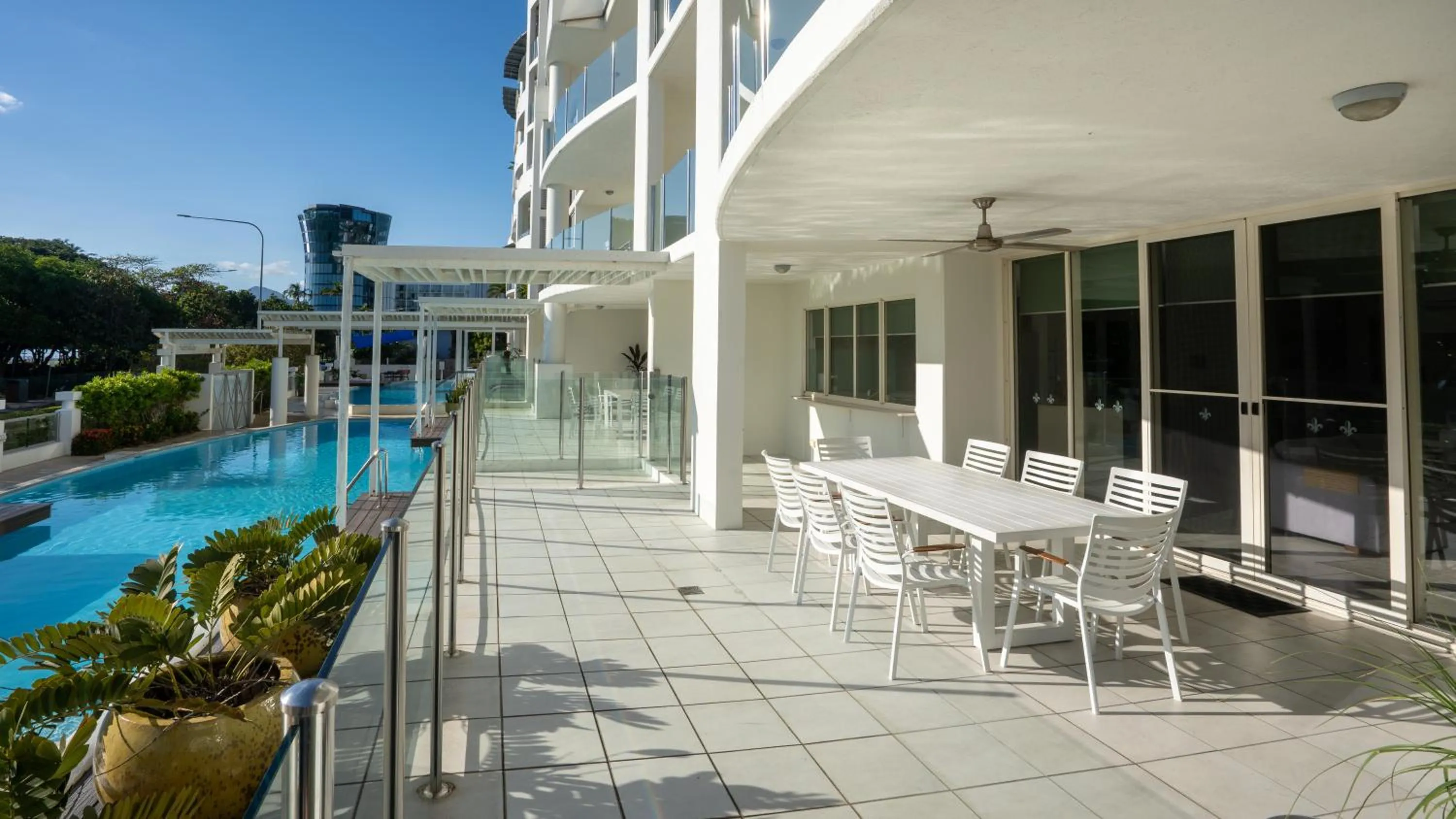 Balcony/Terrace in Waters Edge Apartment Cairns