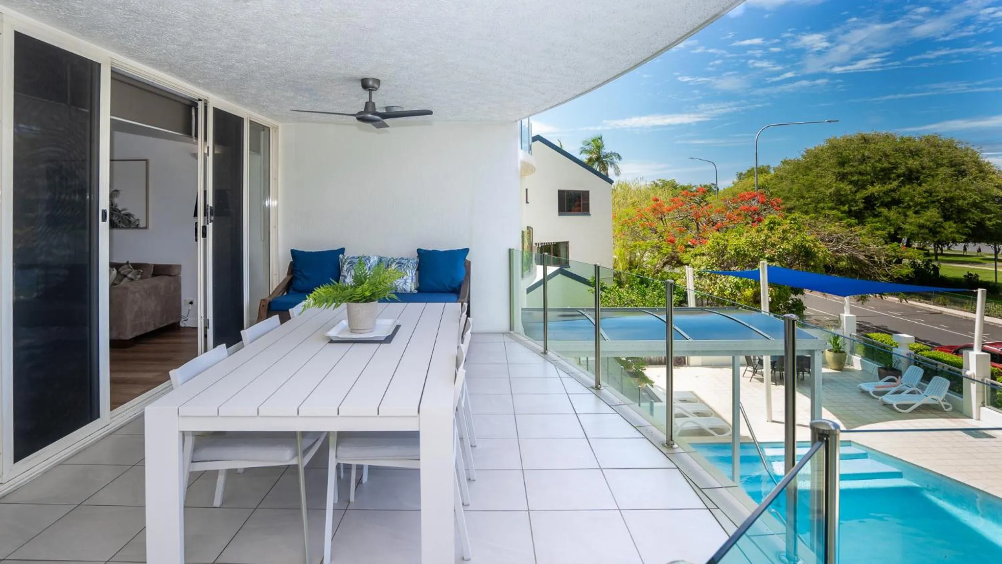 Balcony/Terrace in Waters Edge Apartment Cairns