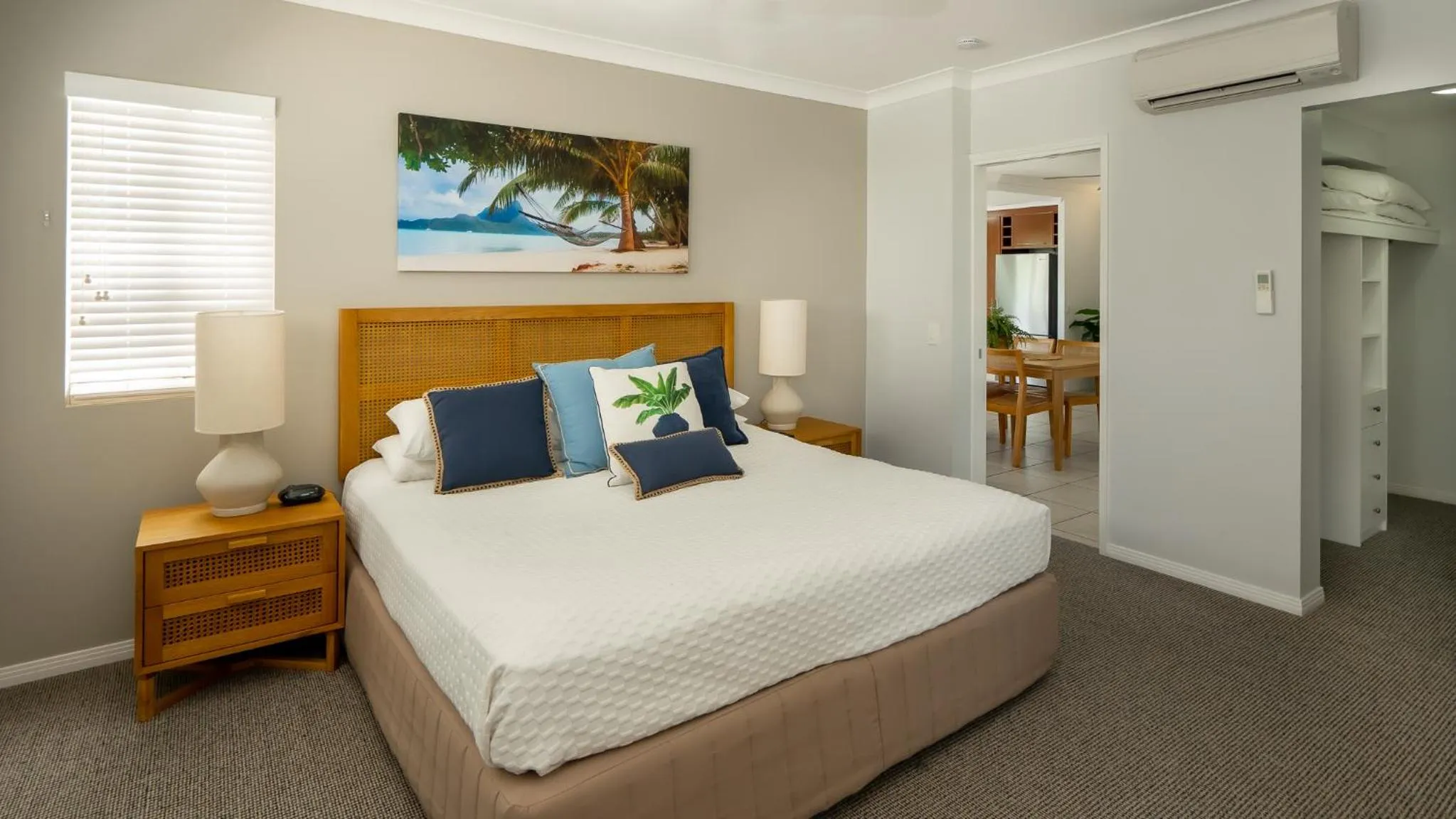 Bedroom, Bed in Waters Edge Apartment Cairns