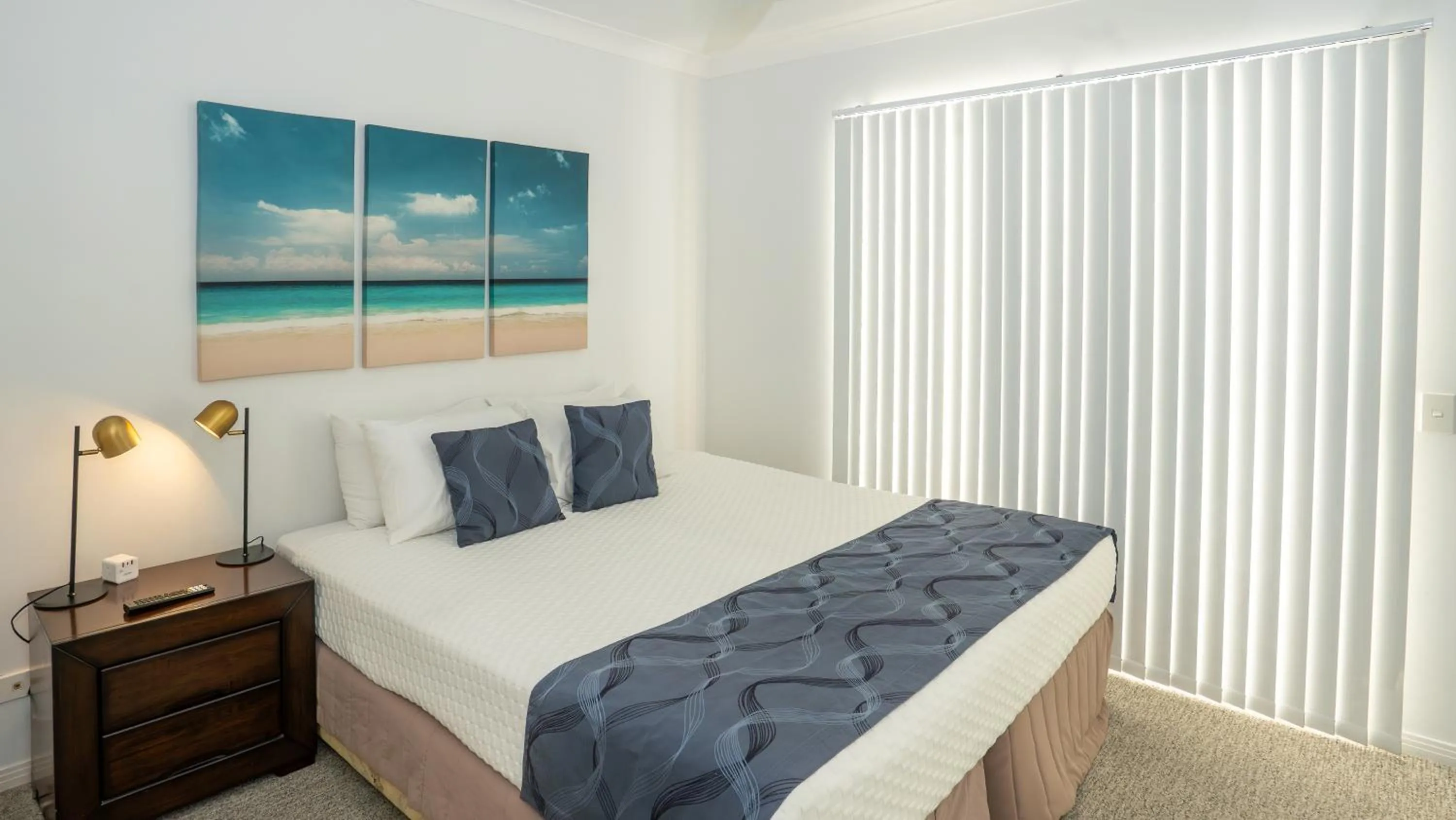 Bedroom, Bed in Waters Edge Apartment Cairns