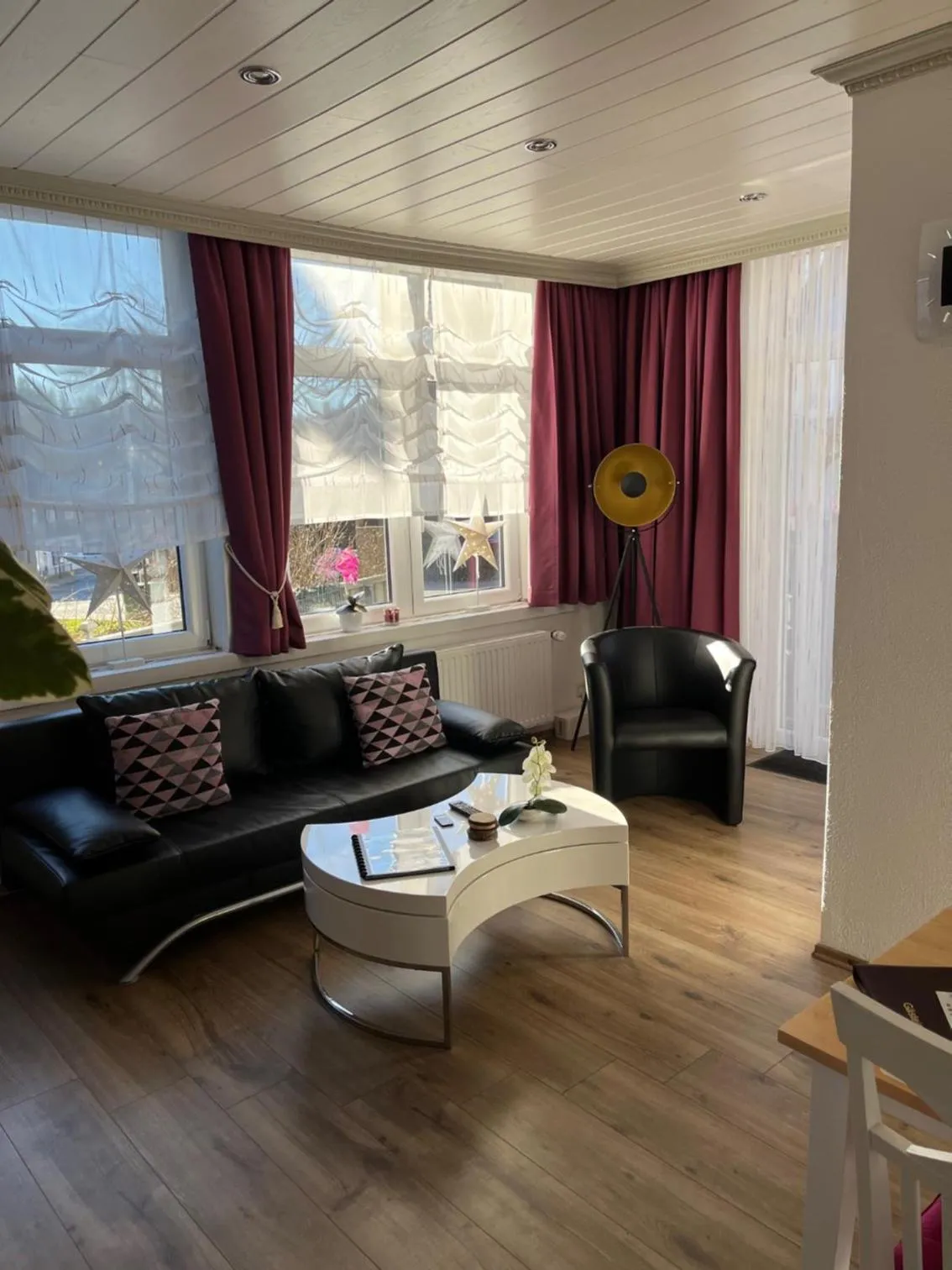 Living room in Macke`s Ferienwohnungen