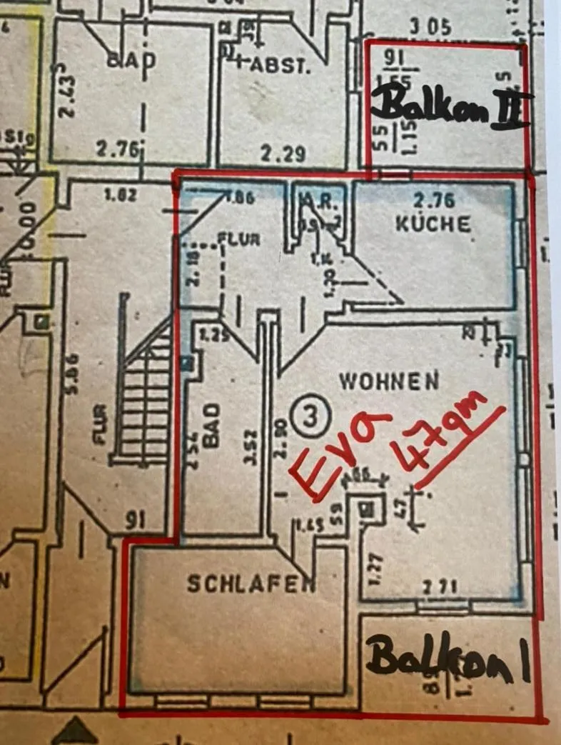 Floor plan in Macke`s Ferienwohnungen