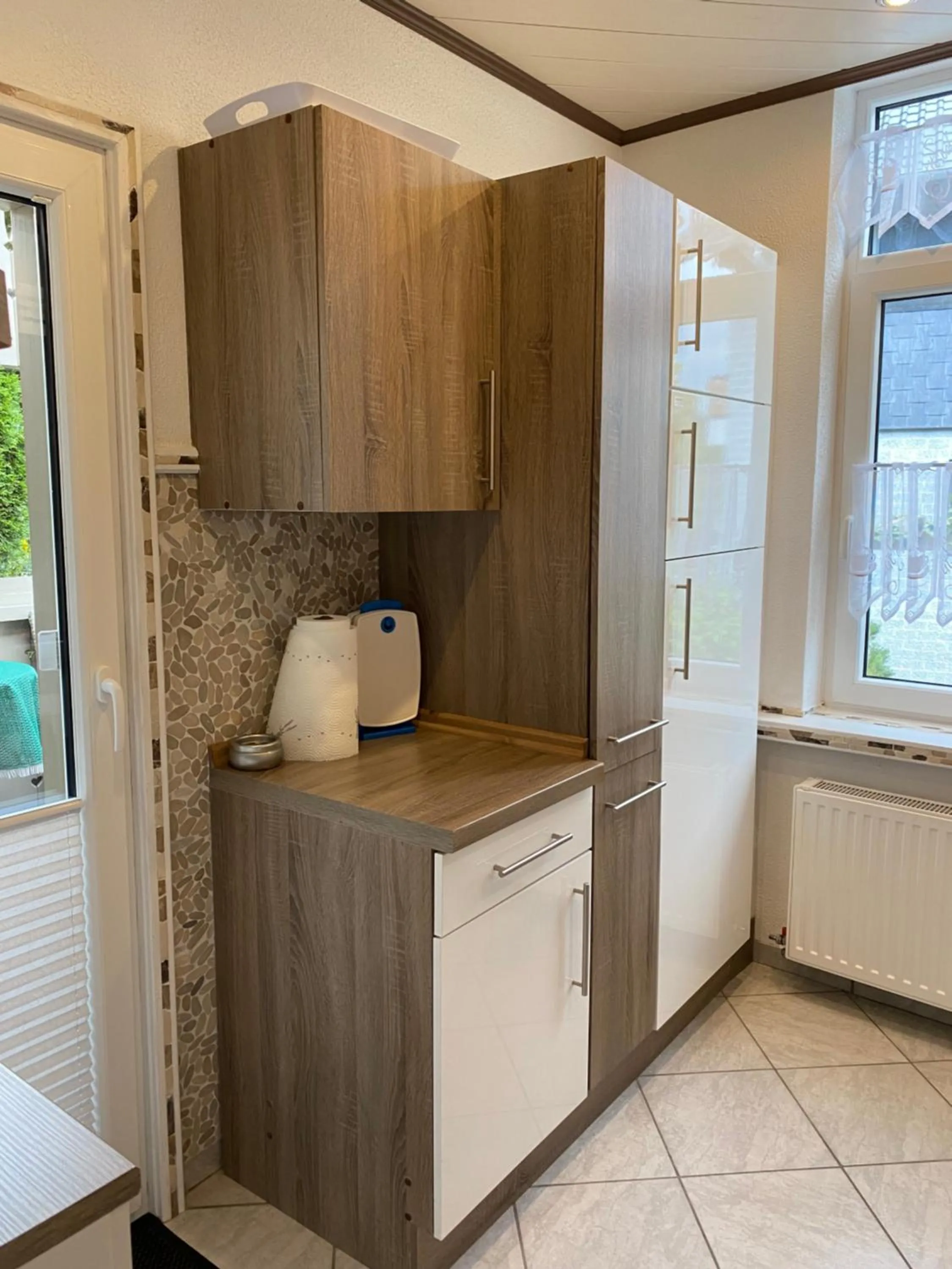 Kitchen or kitchenette in Macke`s Ferienwohnungen