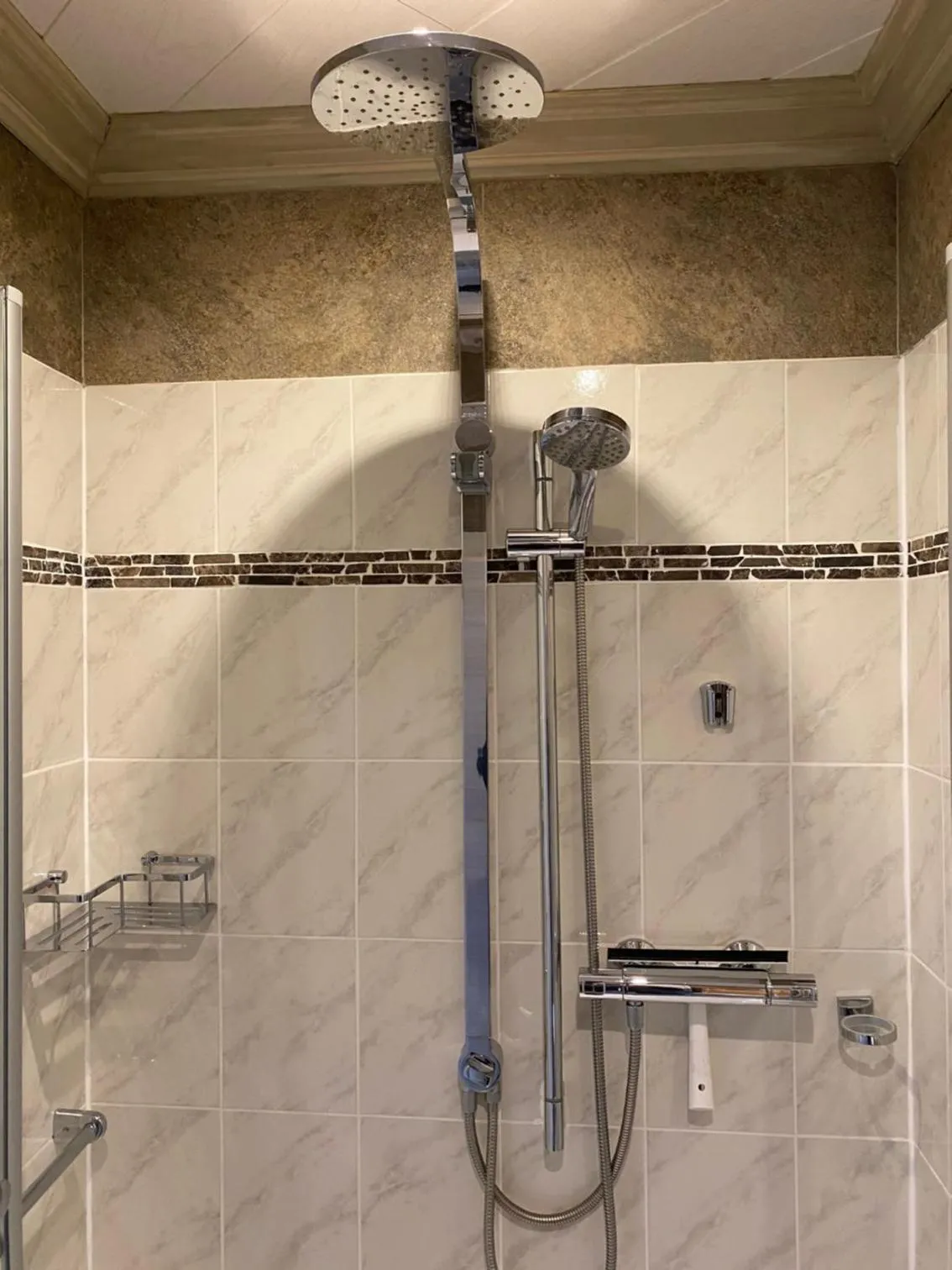 Shower in Macke`s Ferienwohnungen