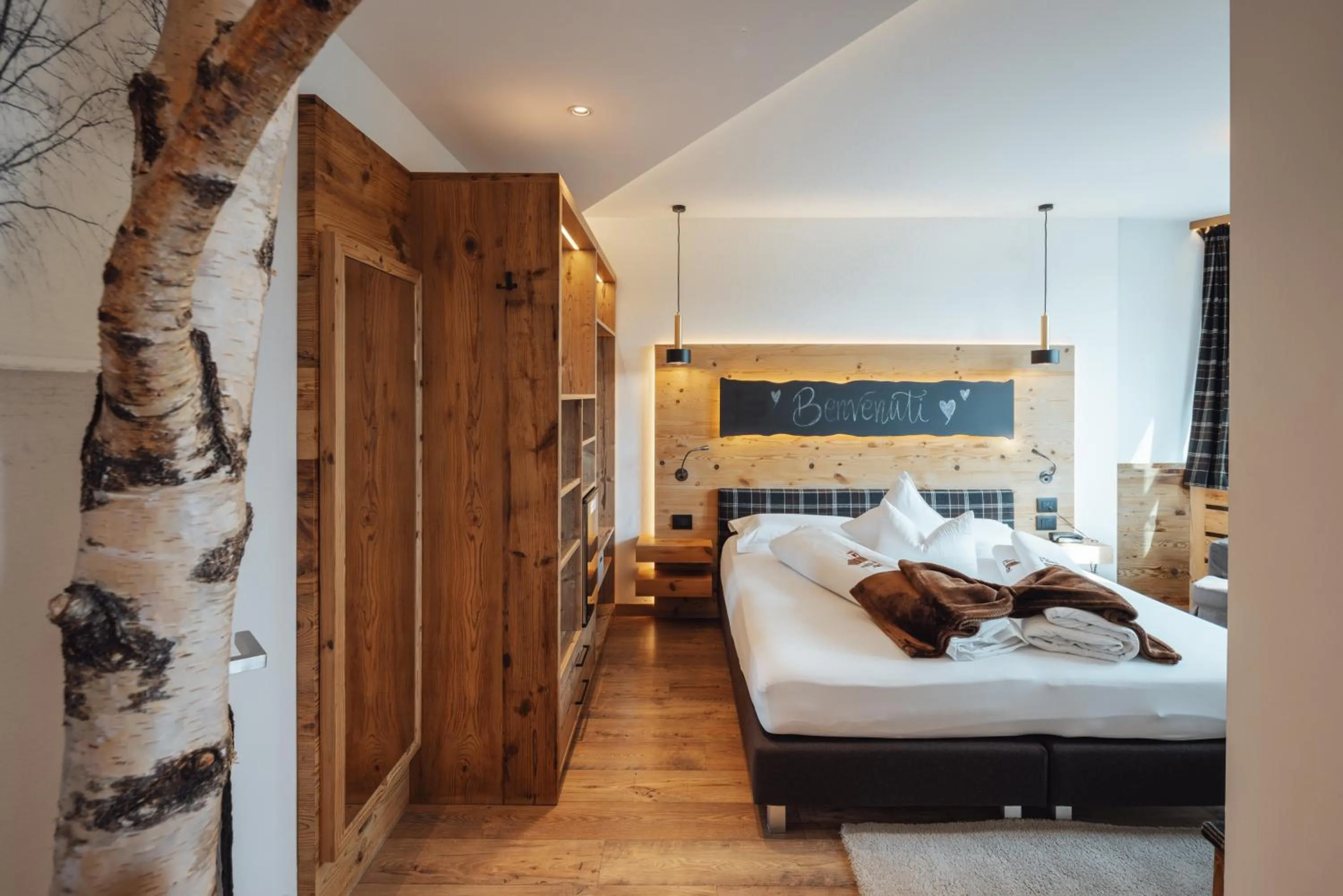 Bed in Hotel Garnì Laurino