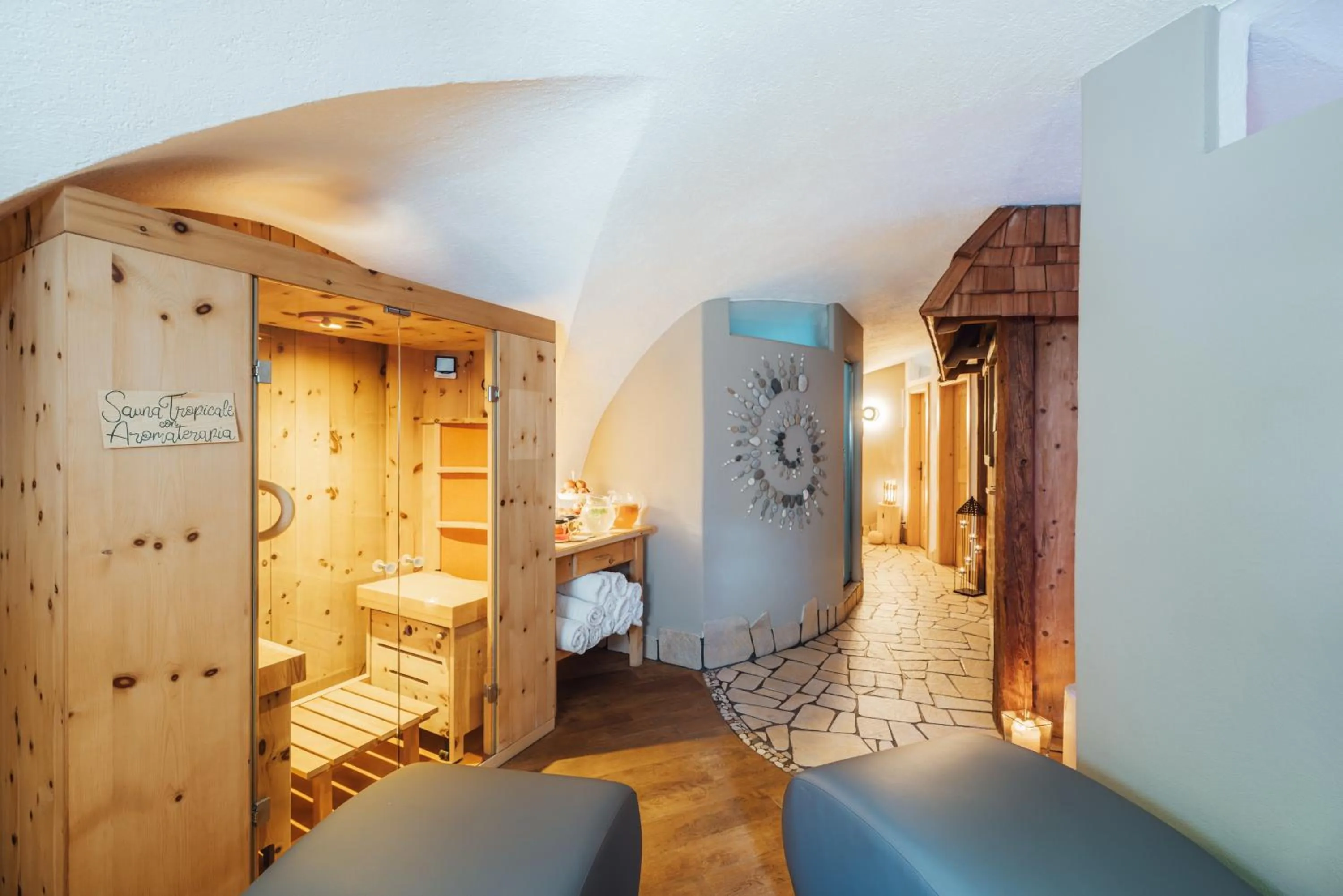 Sauna in Hotel Garnì Laurino