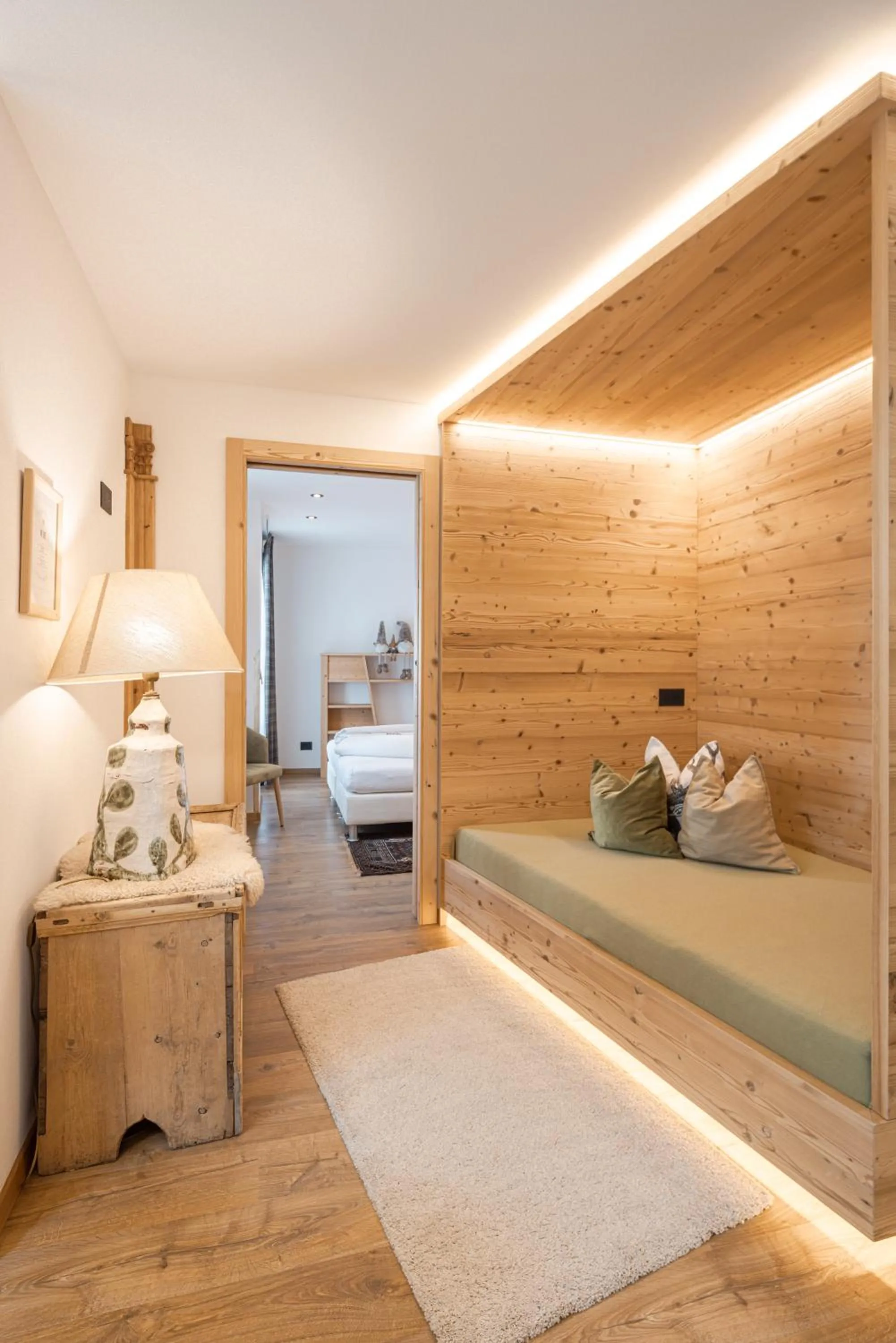 Bed in Hotel Garnì Laurino