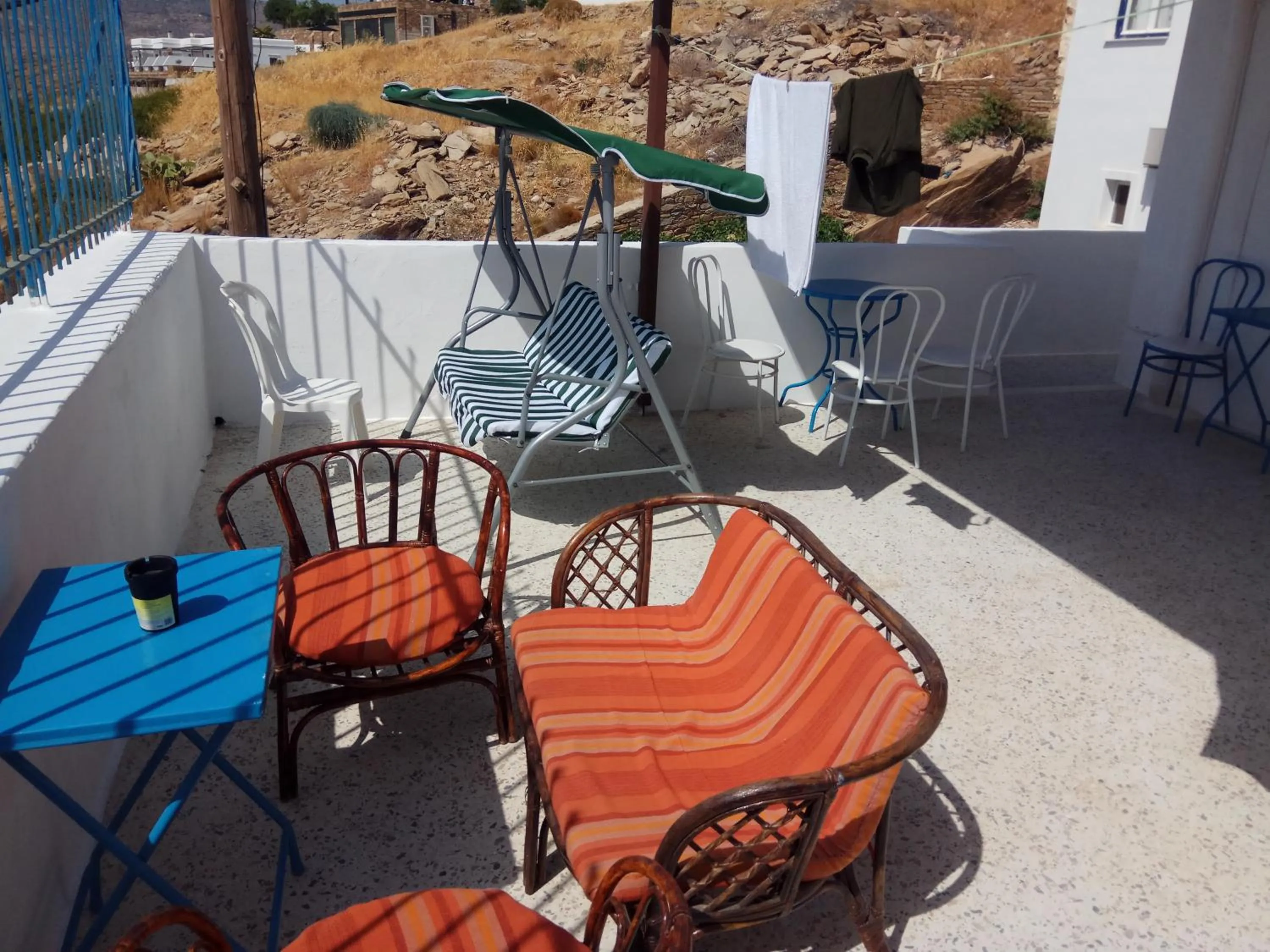 Patio in Grandma Vasiliki Rooms To Let