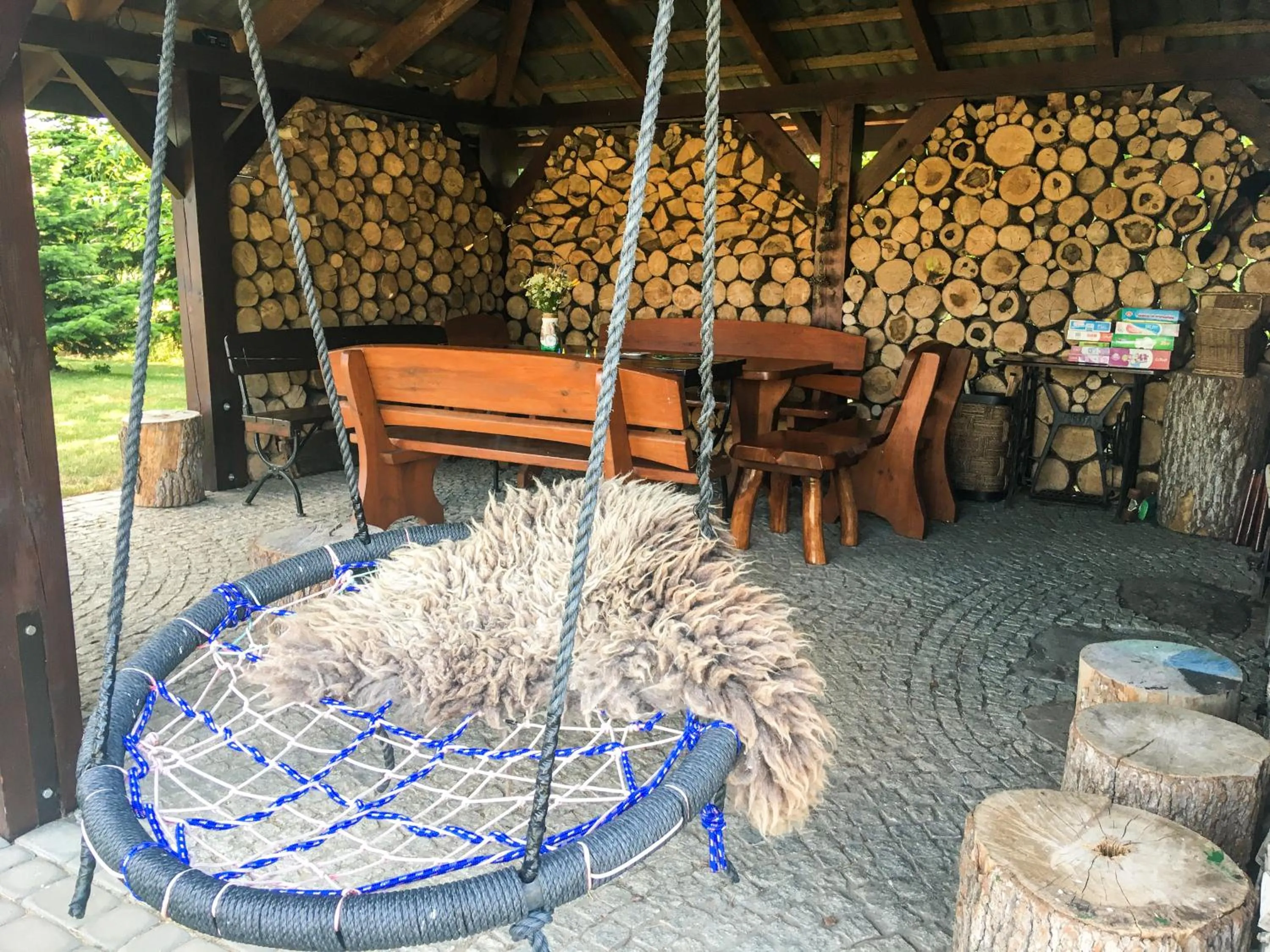 BBQ facilities in Domki Kaktus