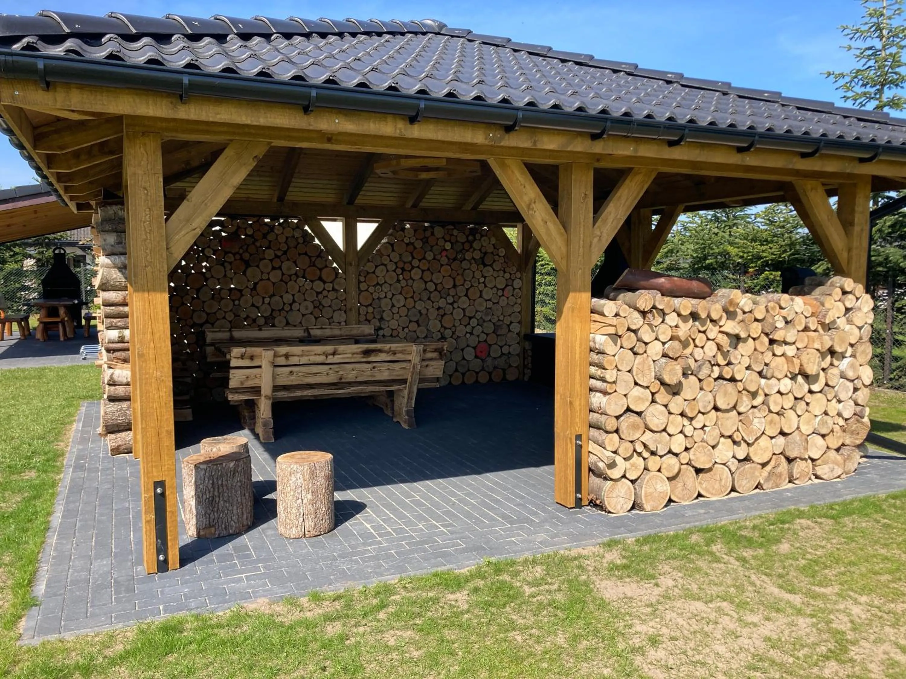 BBQ facilities in Domki Kaktus