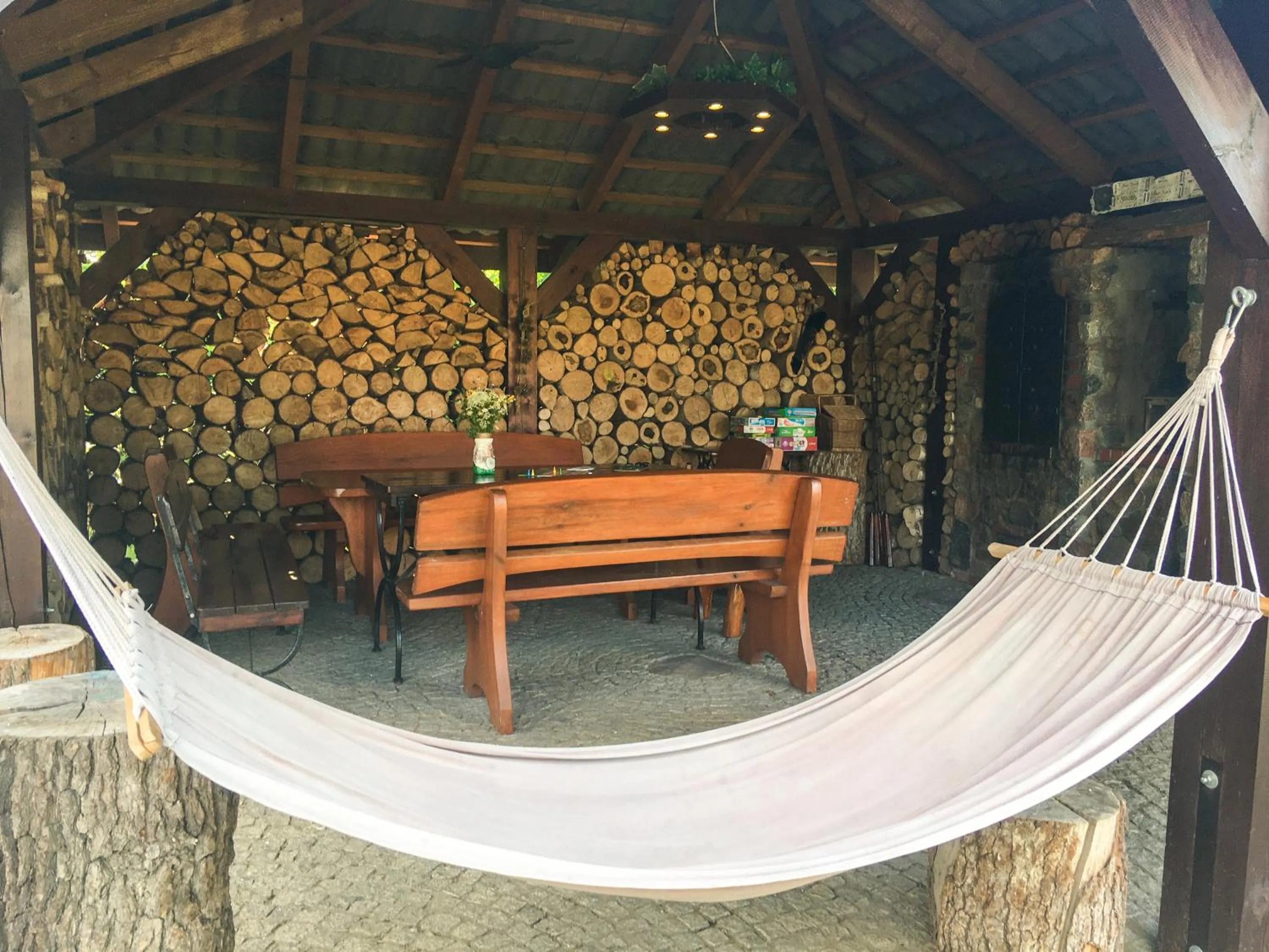 BBQ facilities in Domki Kaktus