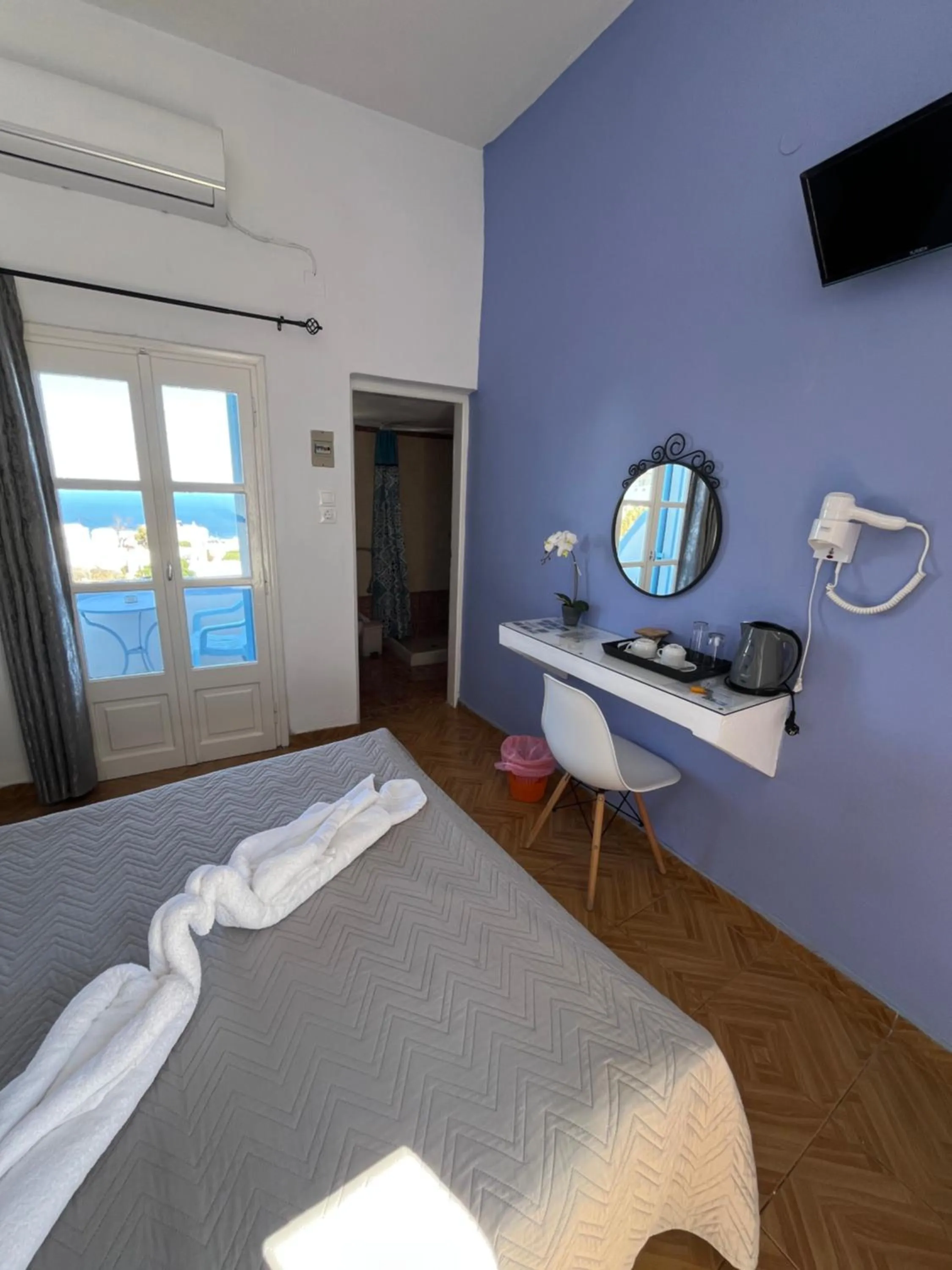 Bed in Stella Nomikou Apartments