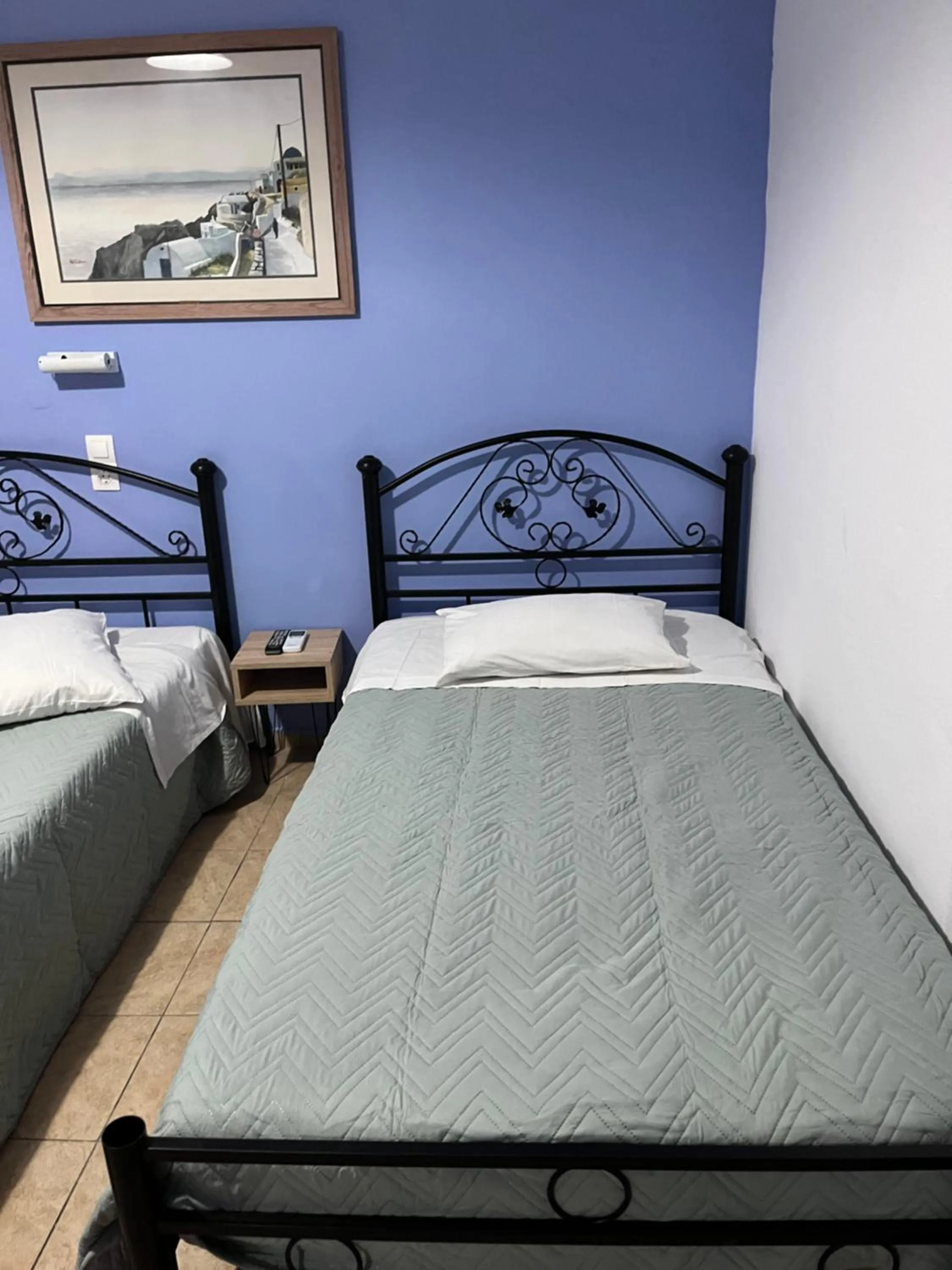 Bed in Stella Nomikou Apartments