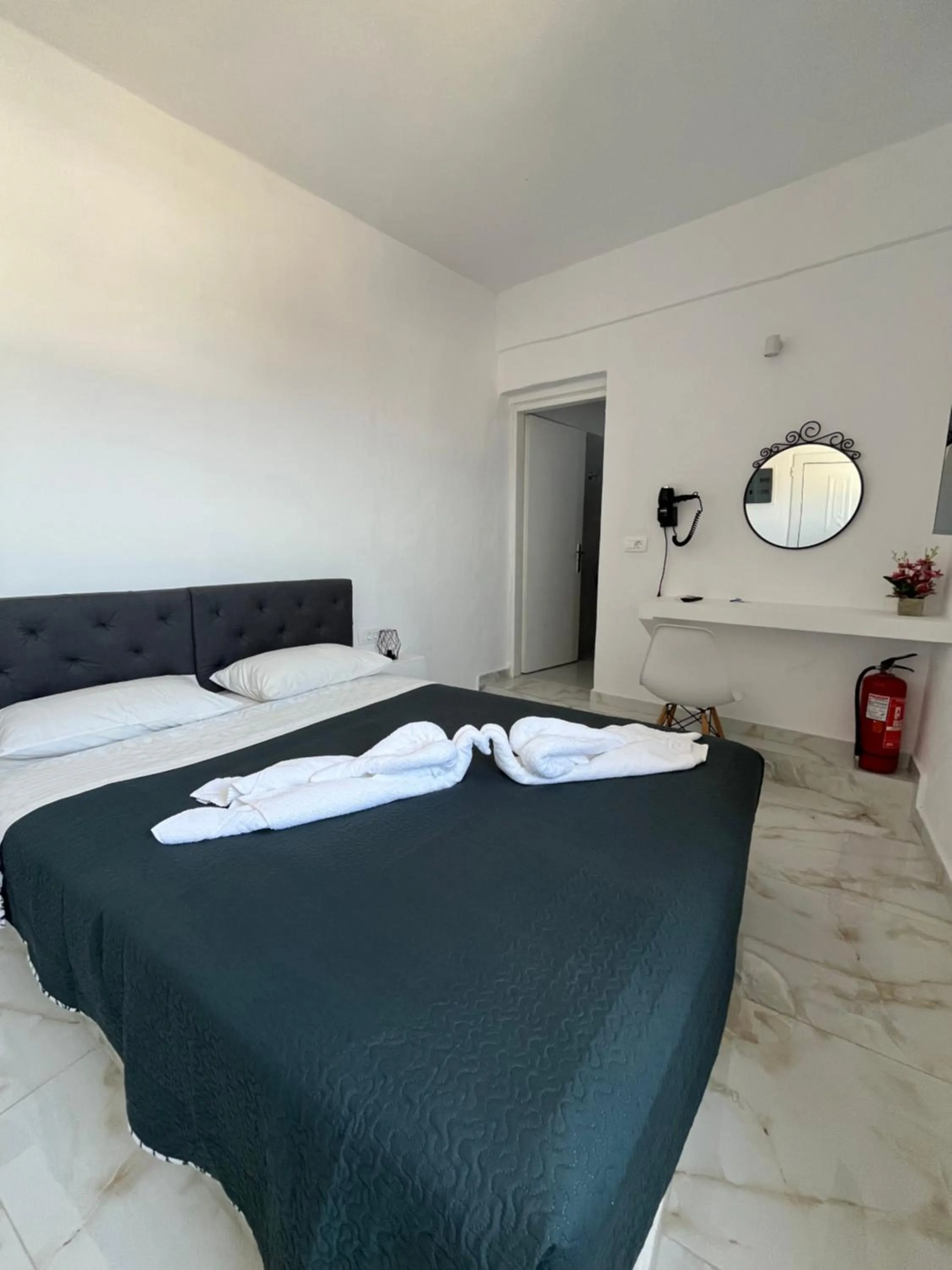 Bed in Stella Nomikou Apartments