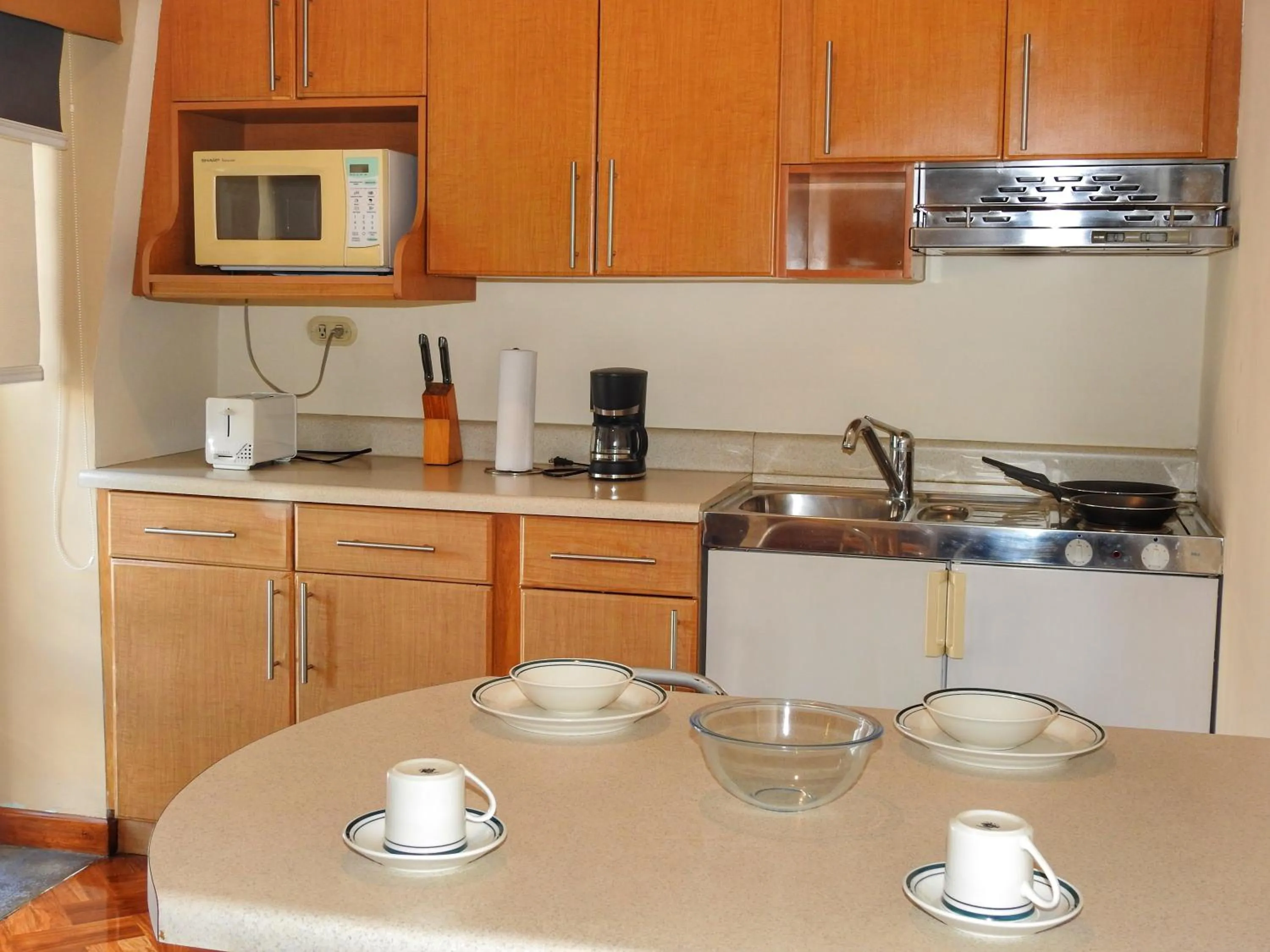Kitchen or kitchenette in Hotel San Carlos