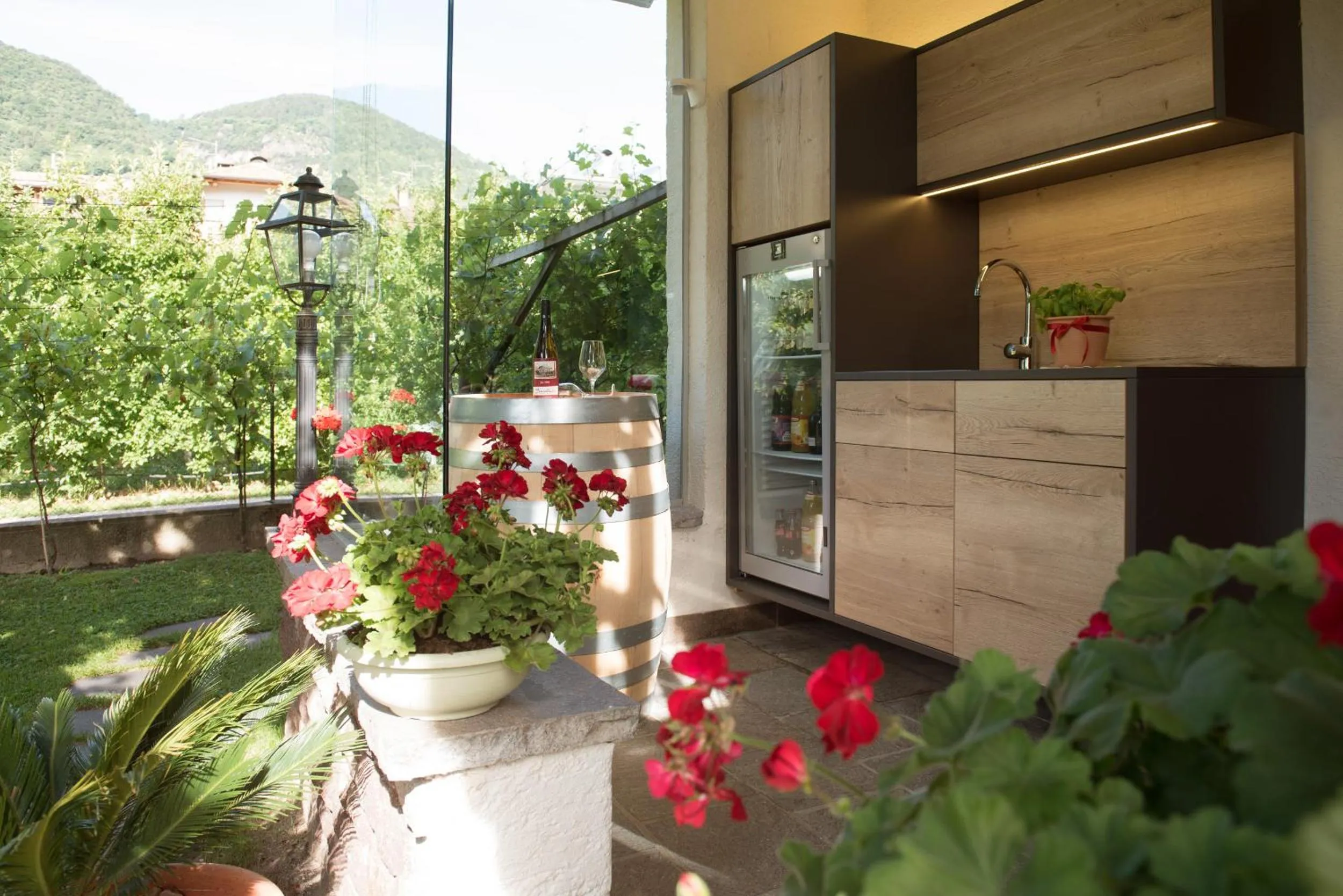 Communal kitchen in Pension Sandhofer